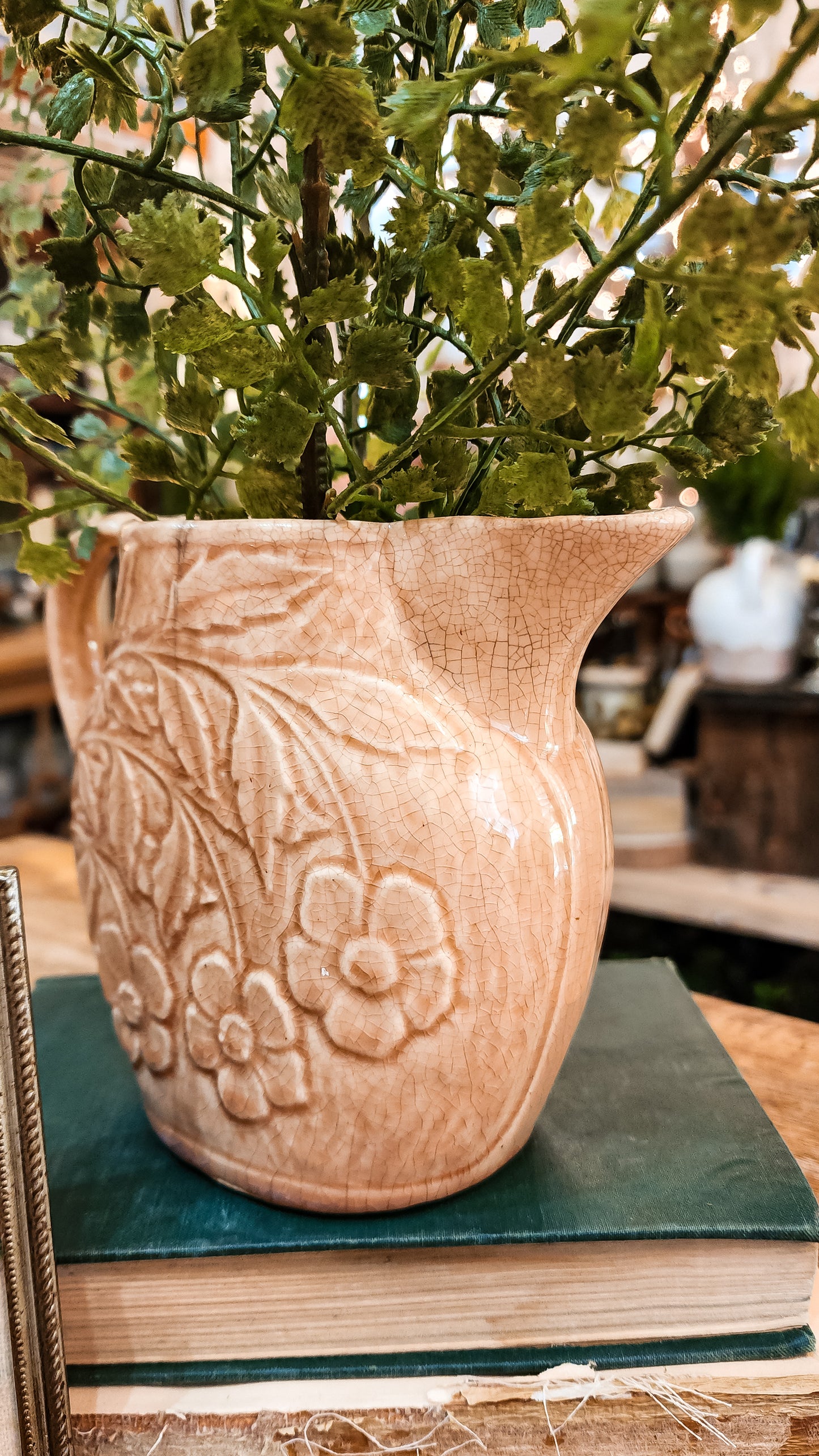 Peach Floral Pitcher