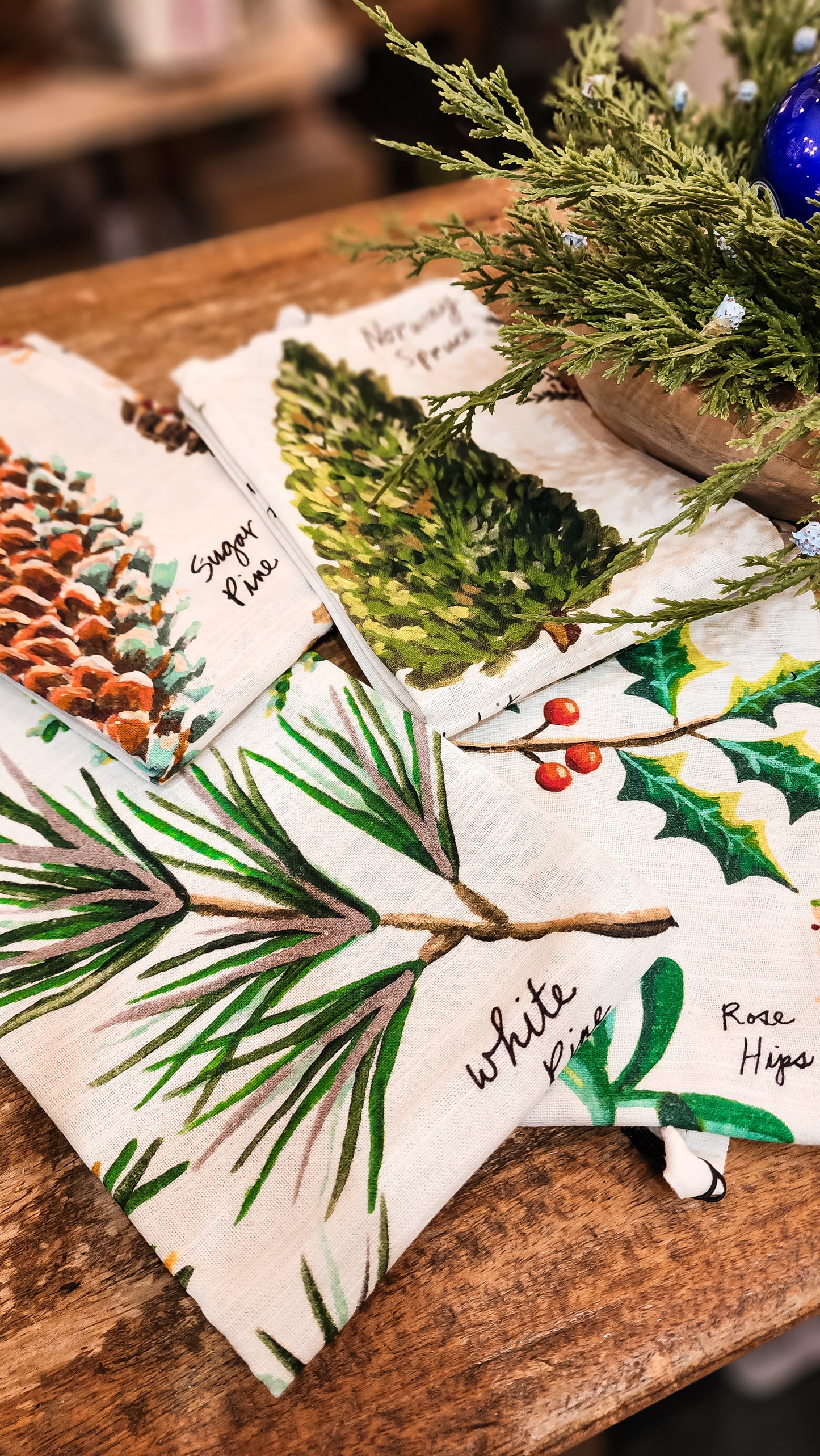 Evergreen Dish Towels