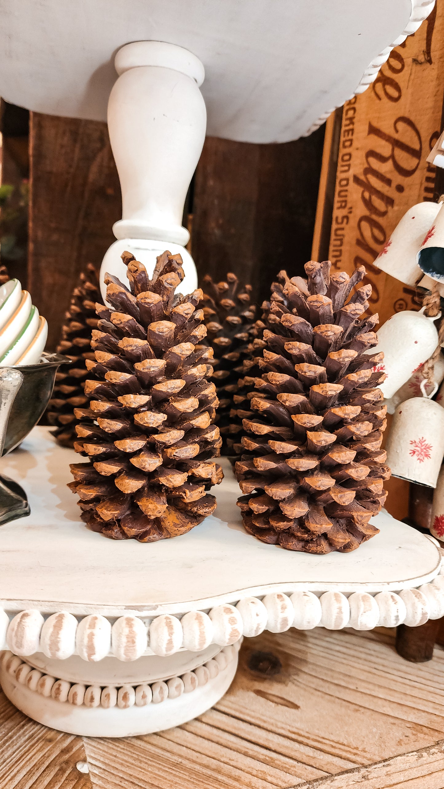 Resin Standing Pinecone