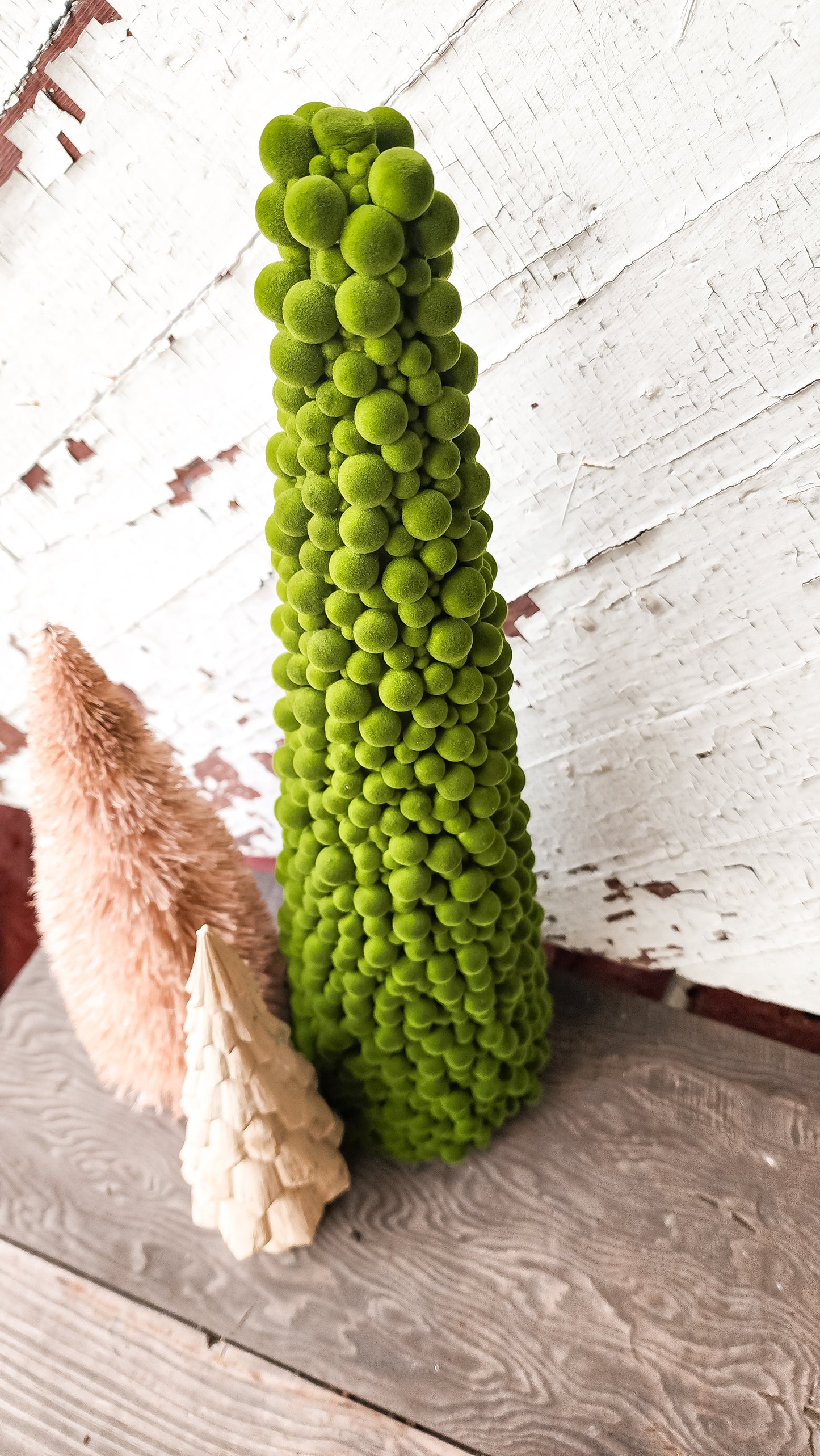 Flocked Foam Ball Tree
