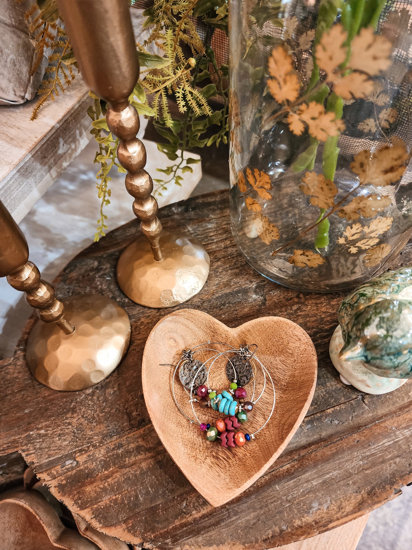 Mango Wood Heart Bowl