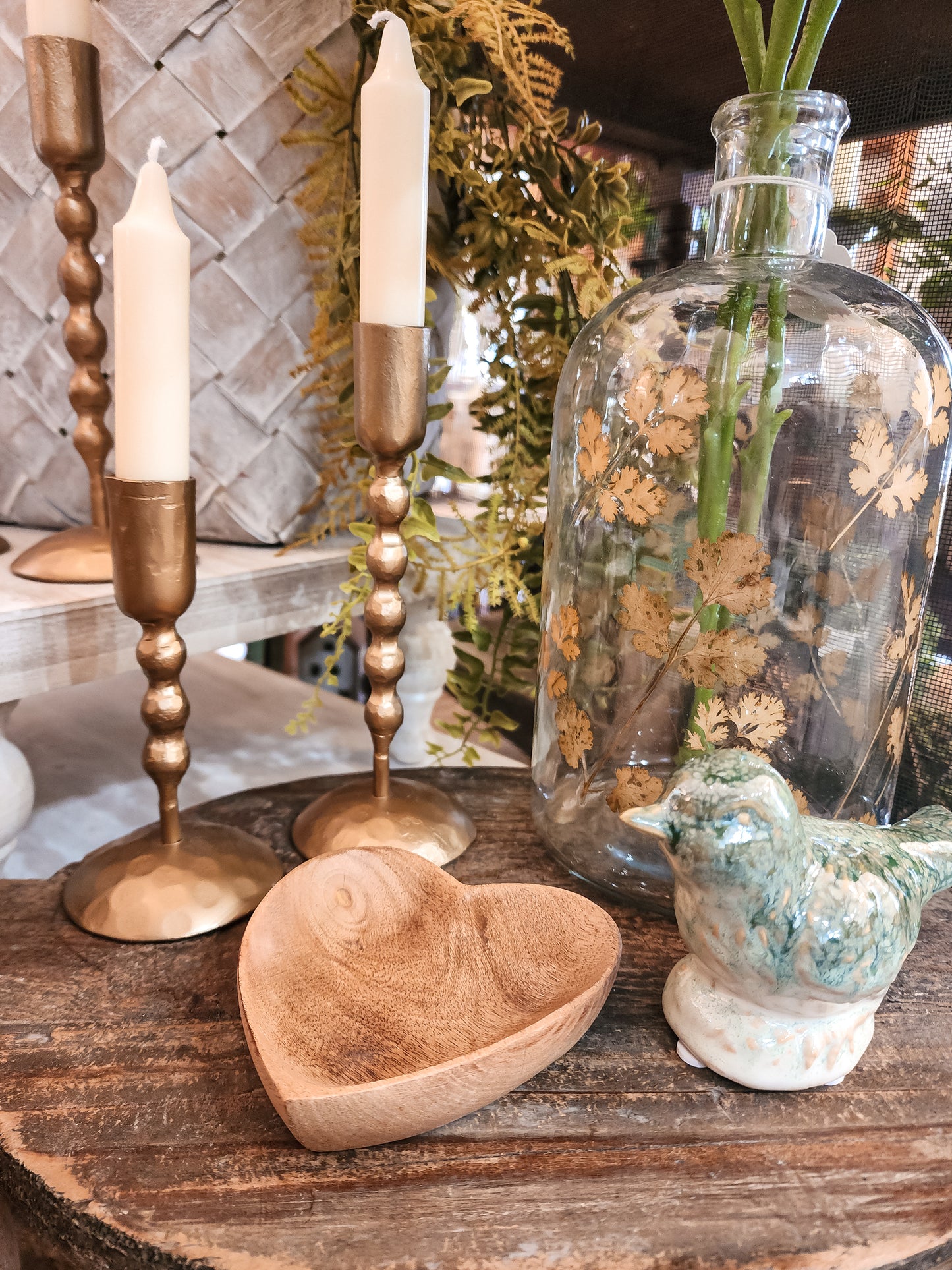 Mango Wood Heart Bowl