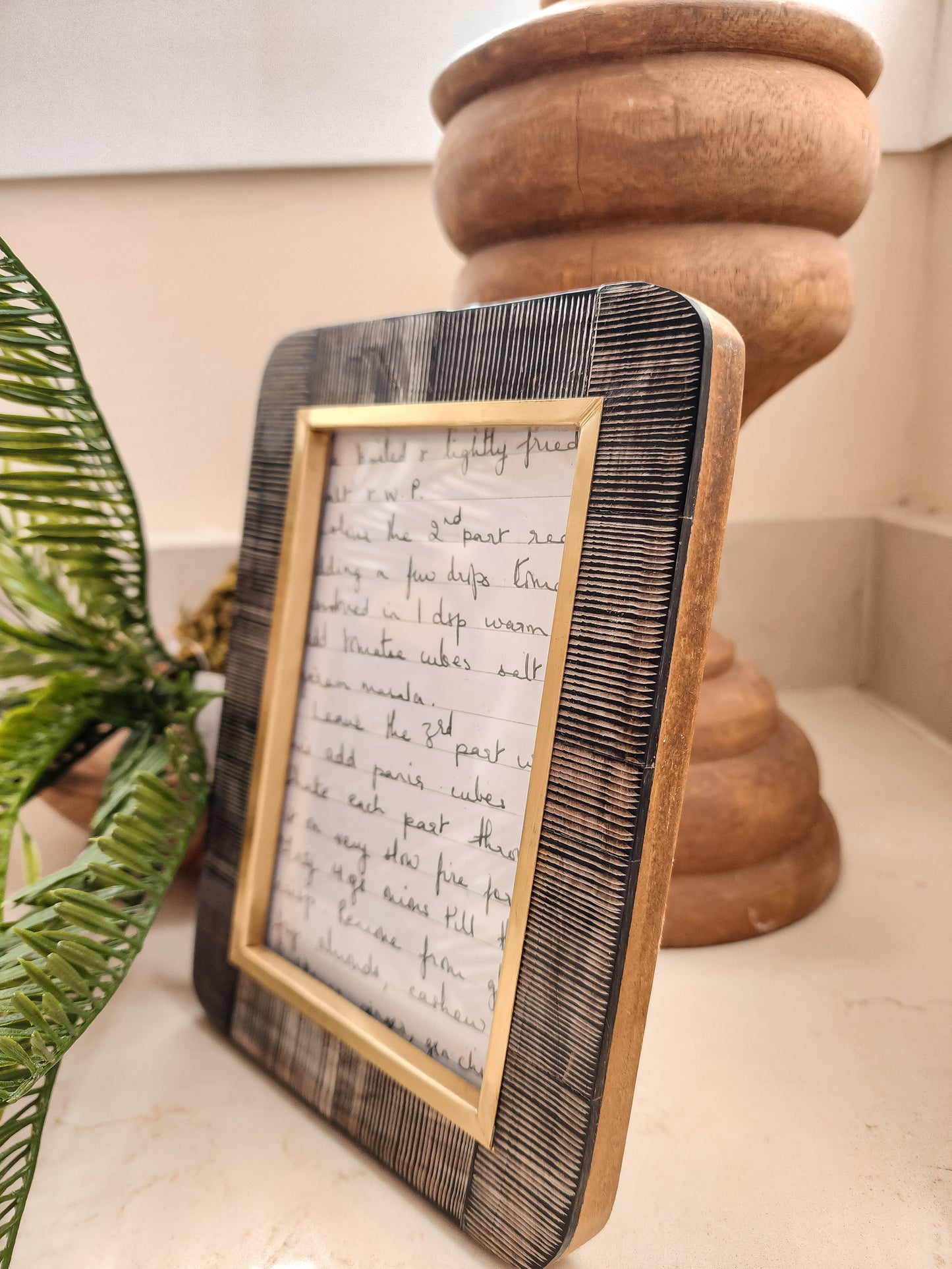 Brownstone Hand Carved Frame