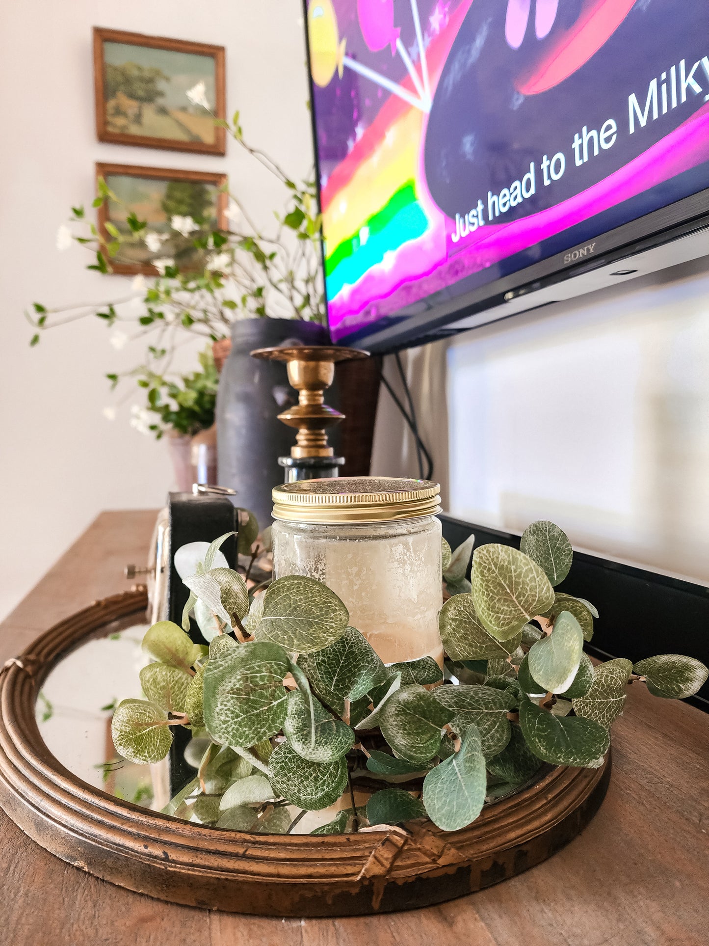 Garden Eucalyptus Candle Ring