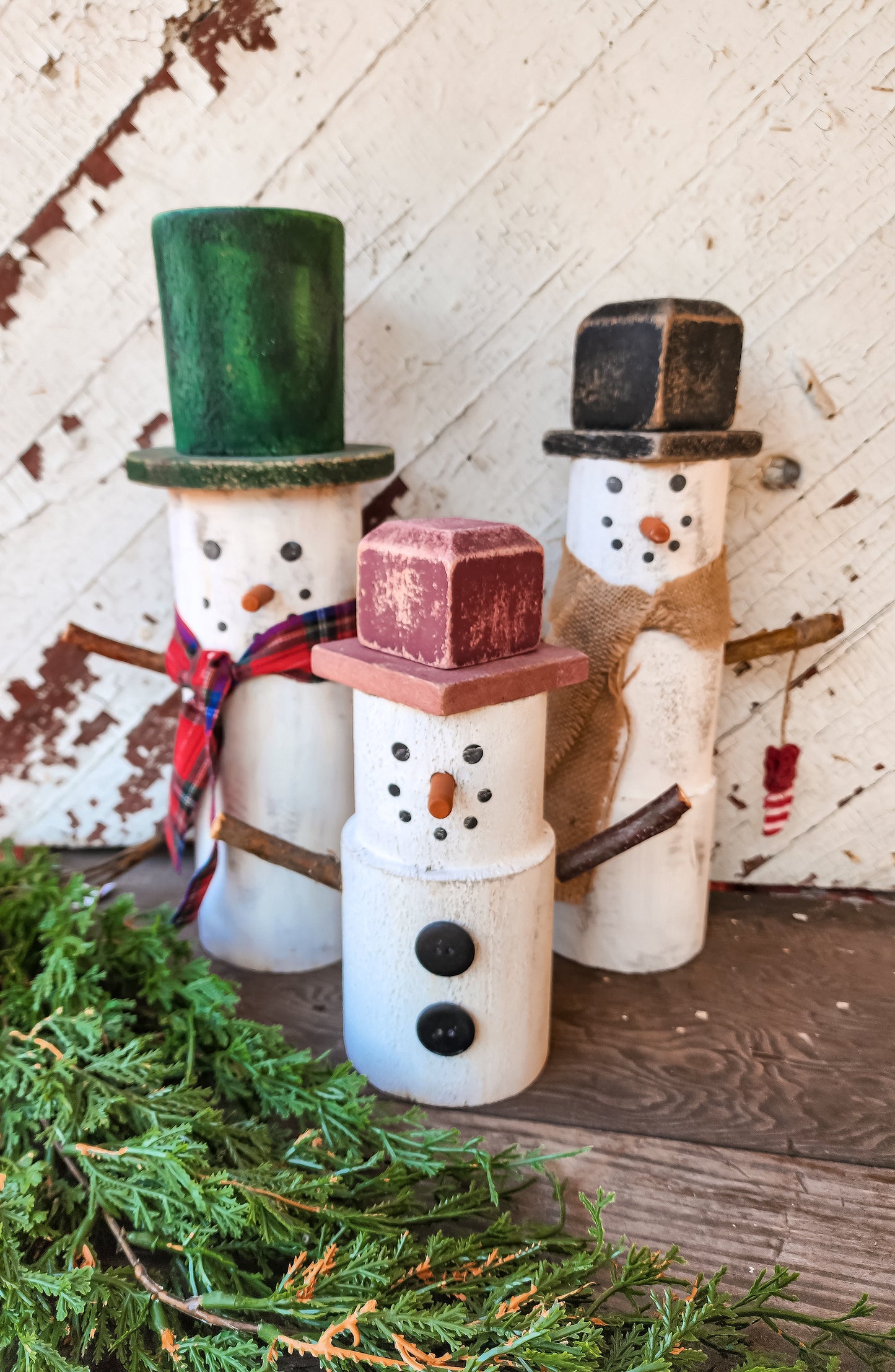 Wooden Snowman