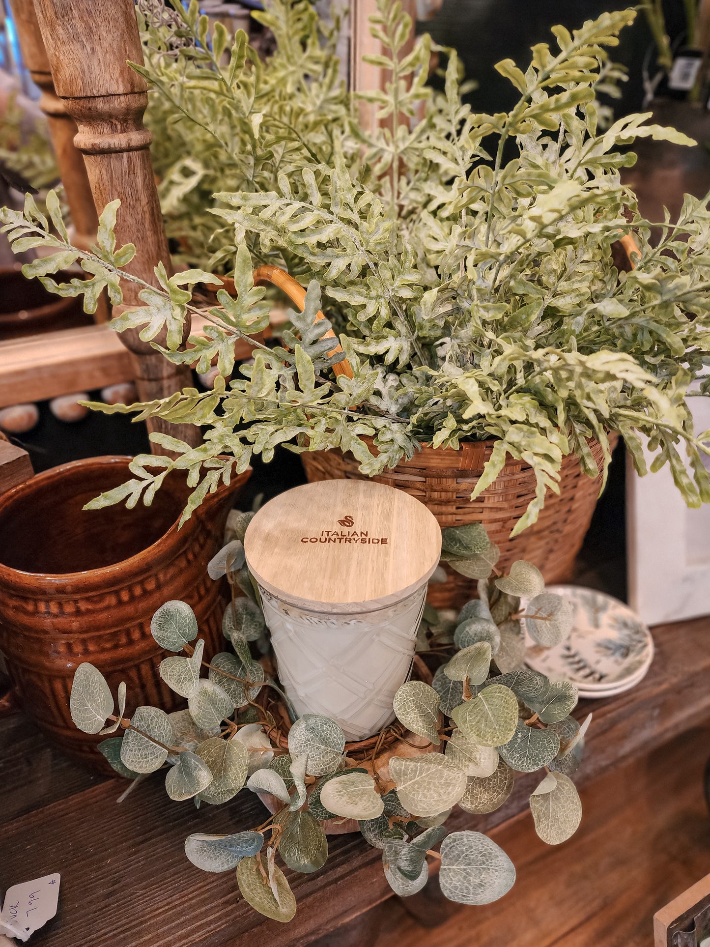 Garden Eucalyptus Candle Ring