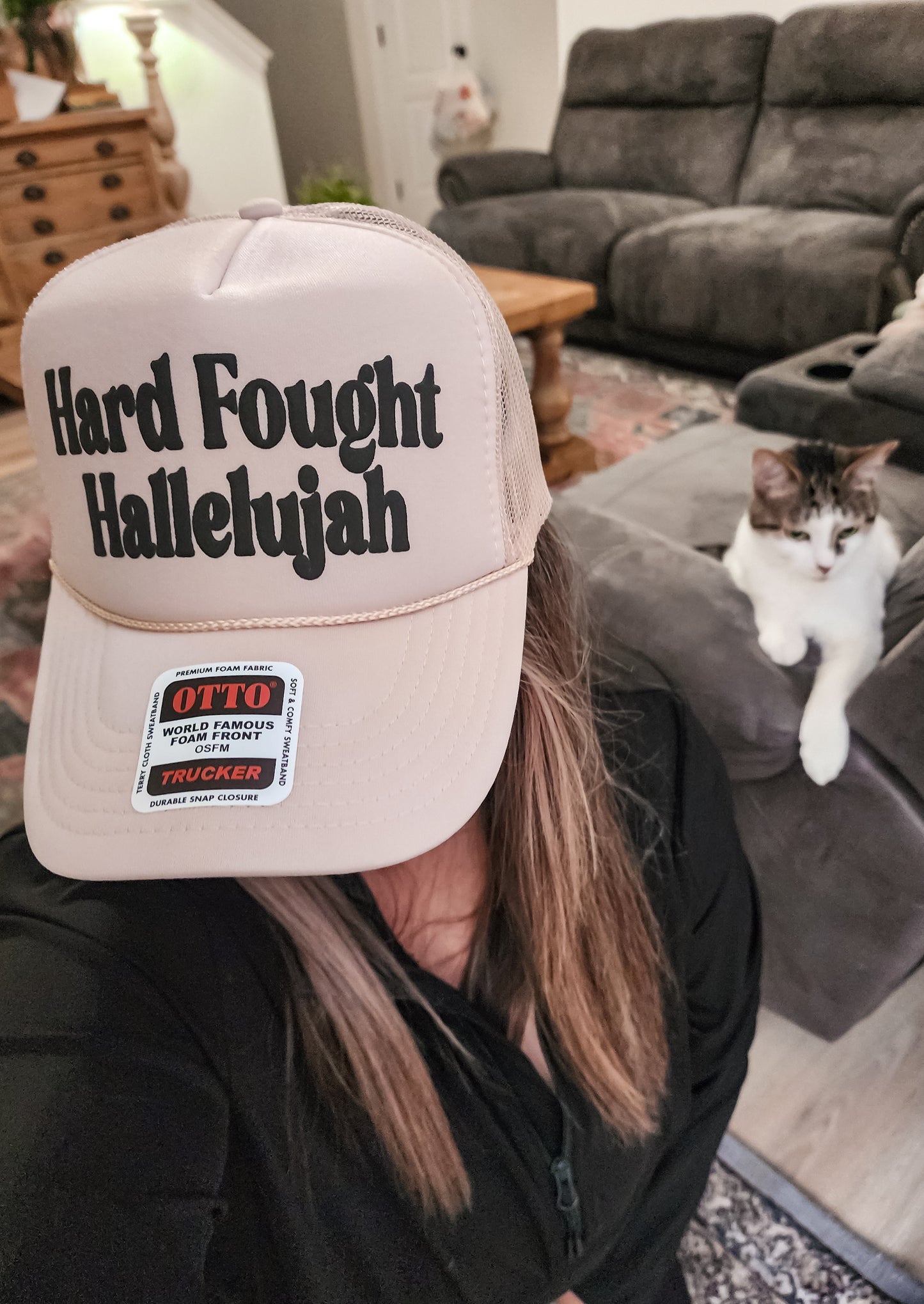 Hard Fought Hallelujah Trucker Hat