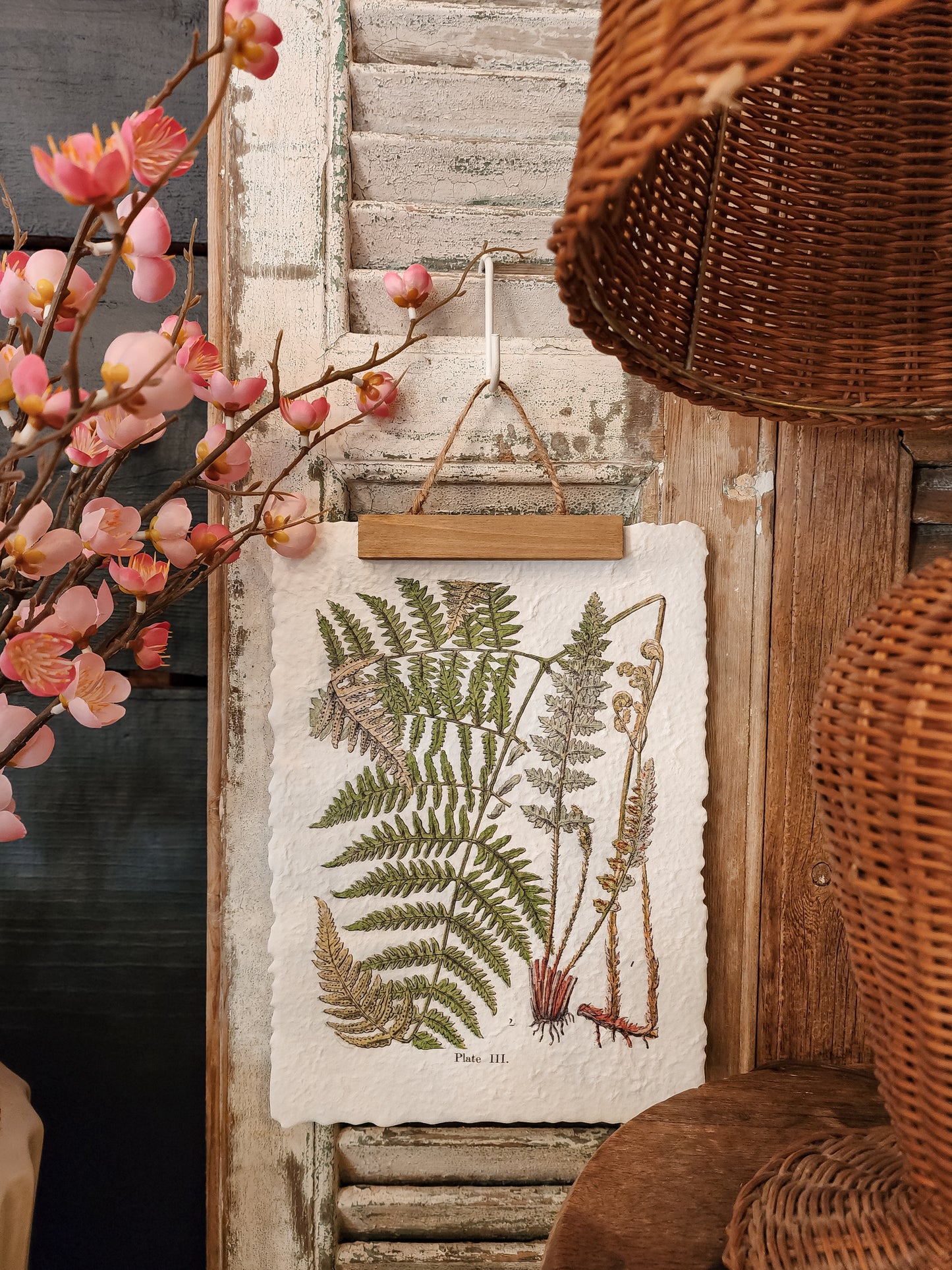 Recycled Paper Fern Print