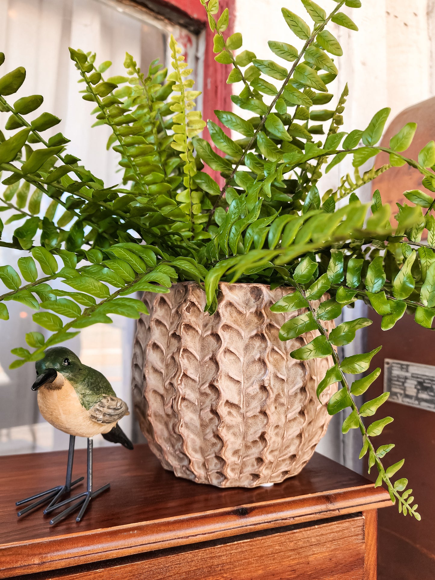 Brown Braided Pot