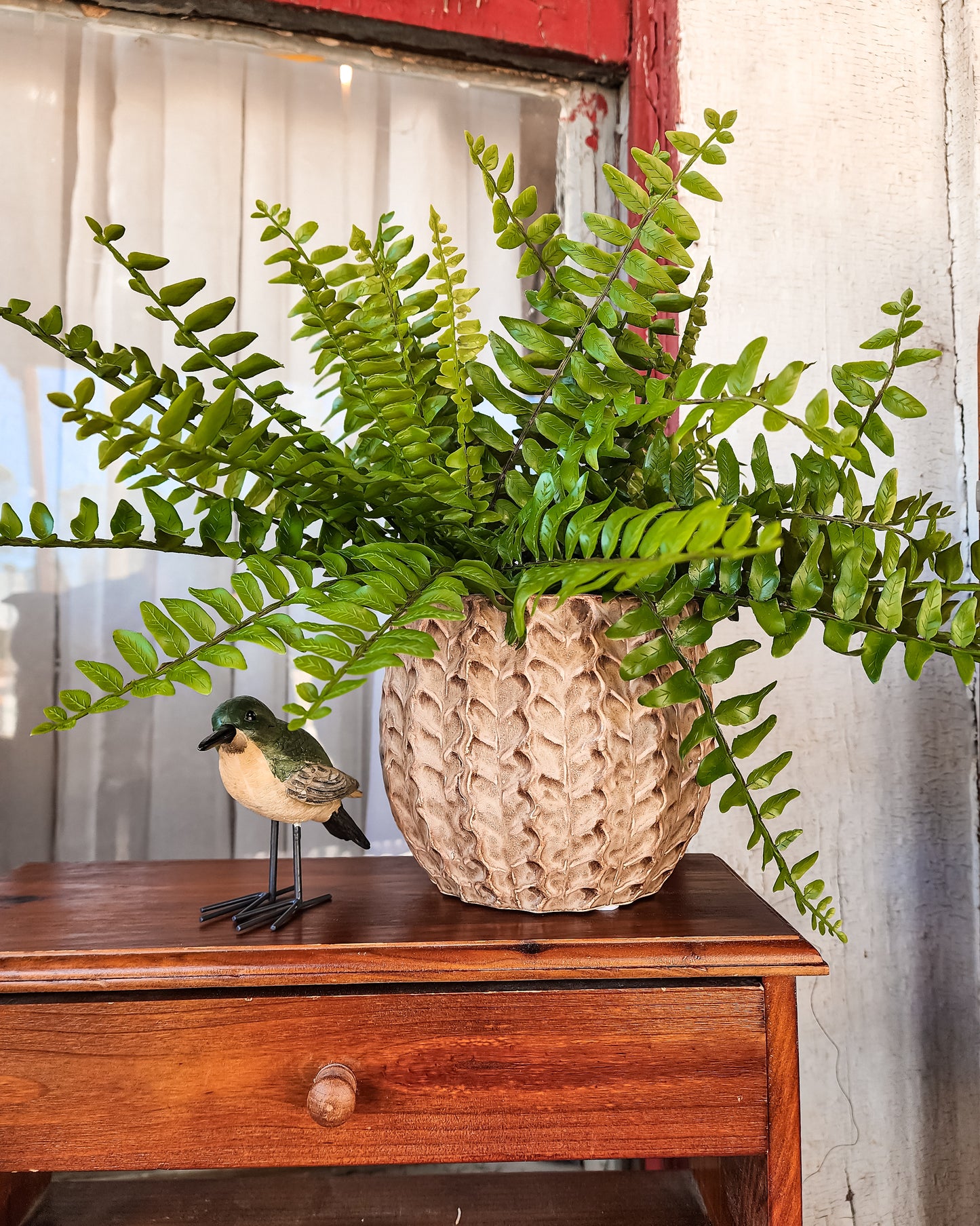 Brown Braided Pot