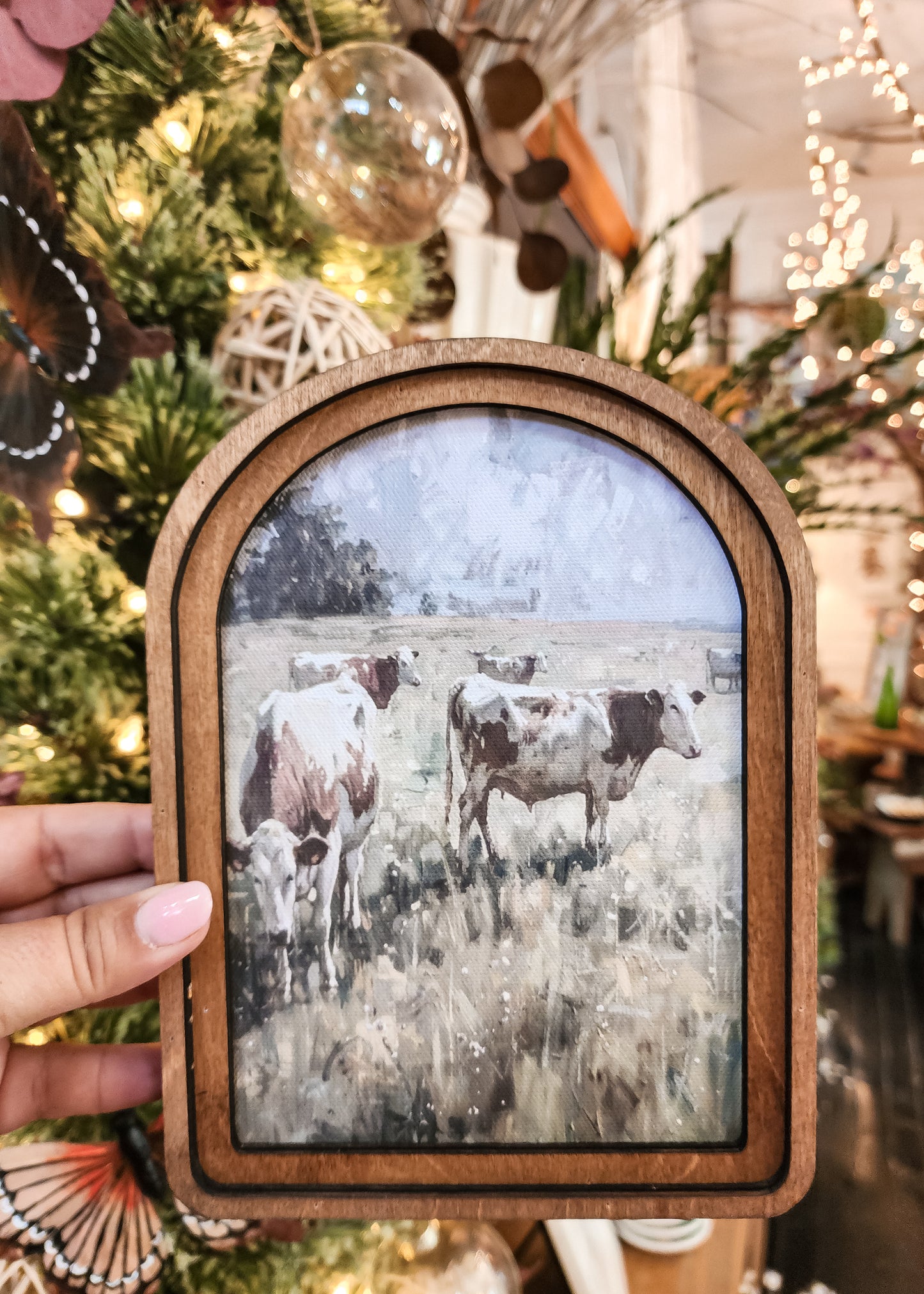 Cottage With Field Arch Print