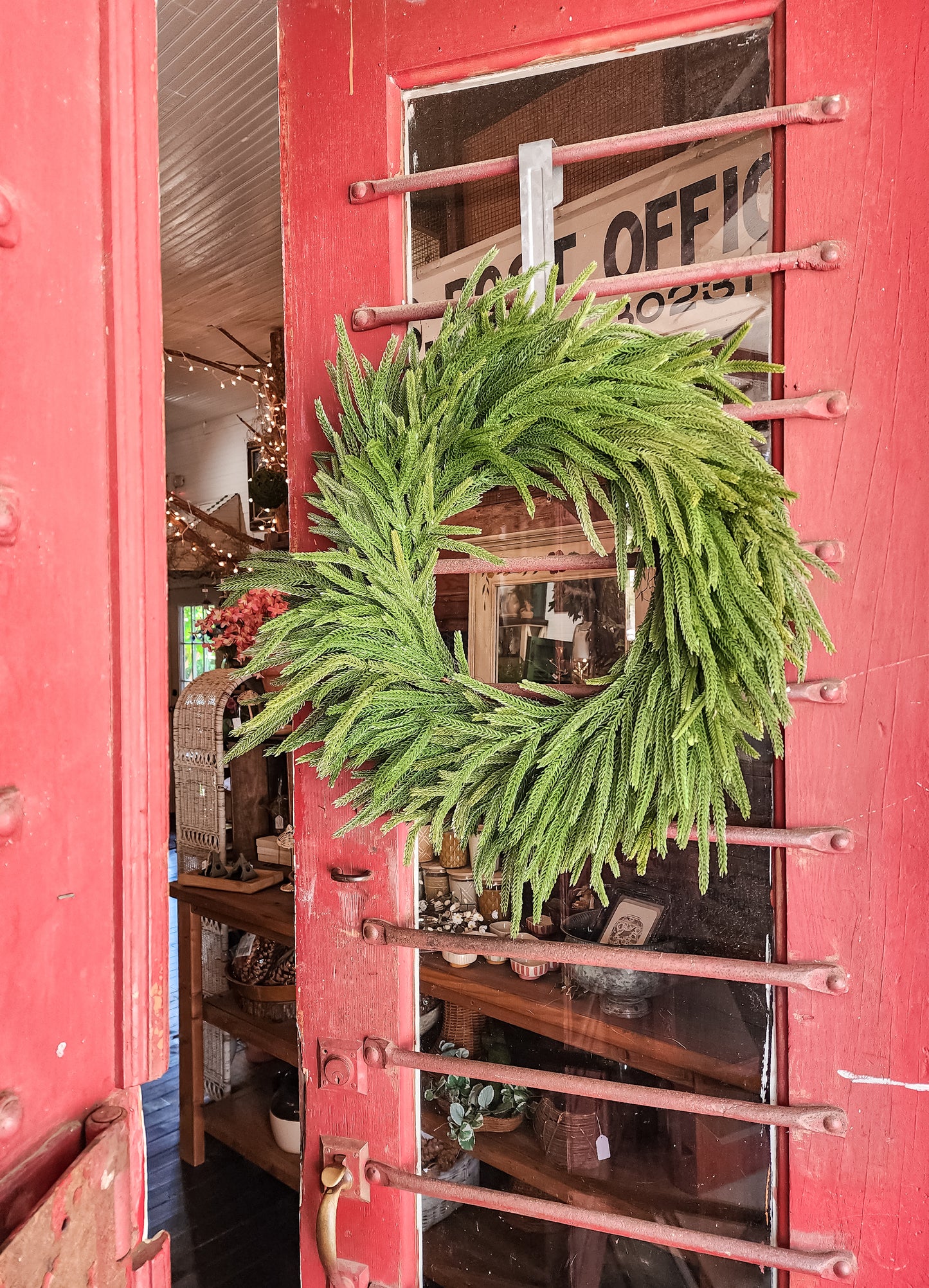 Mixed Norfolk (Real Touch) Wreath