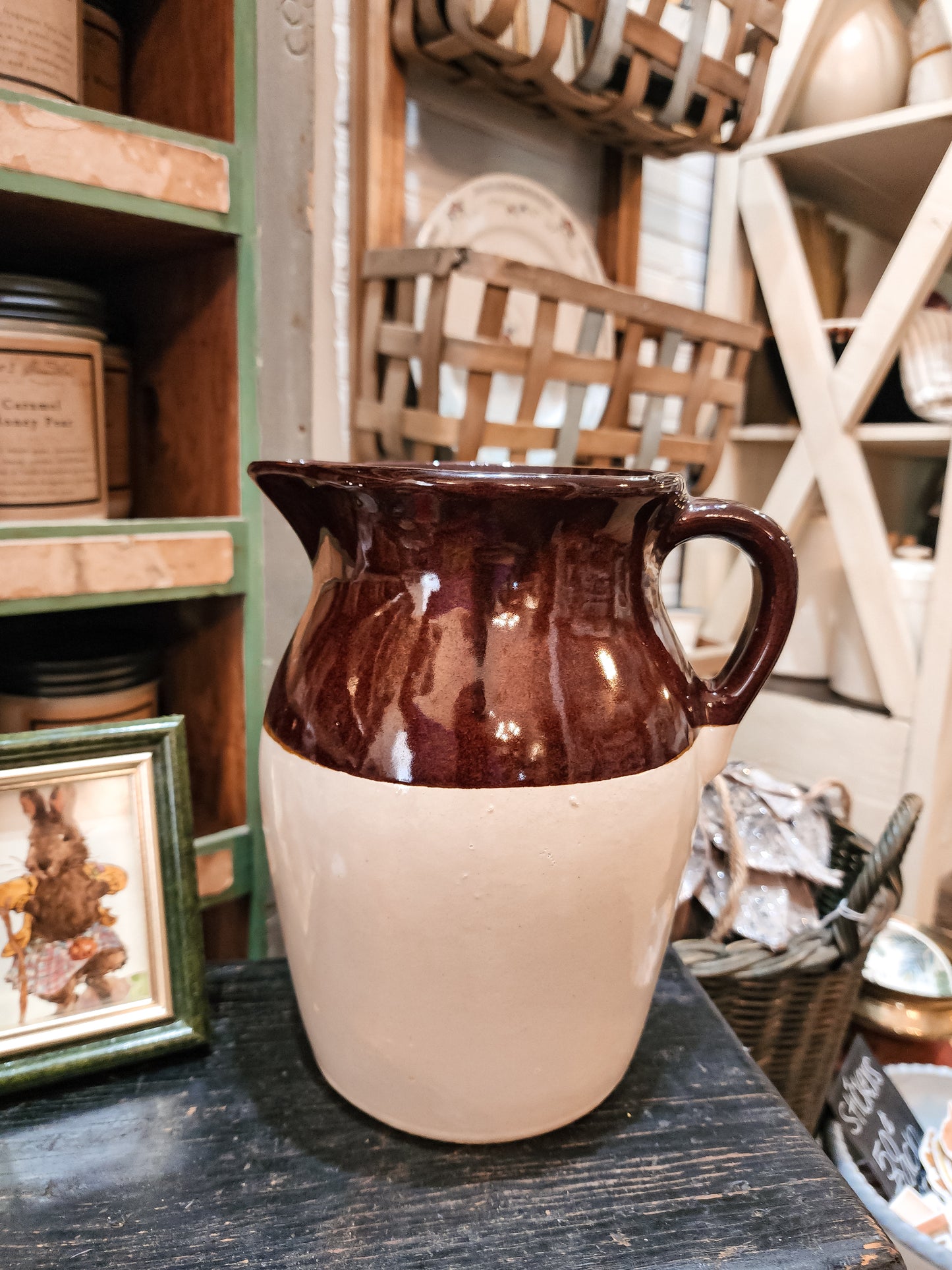 Ceramic Two Tone Pitcher