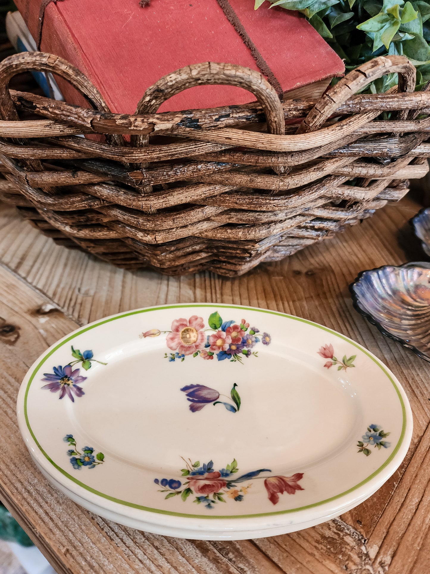 Mini Oval Floral Dish