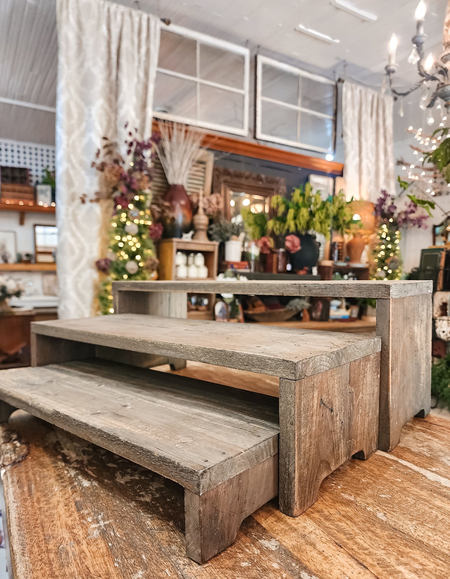 Reclaimed Long Wood Risers