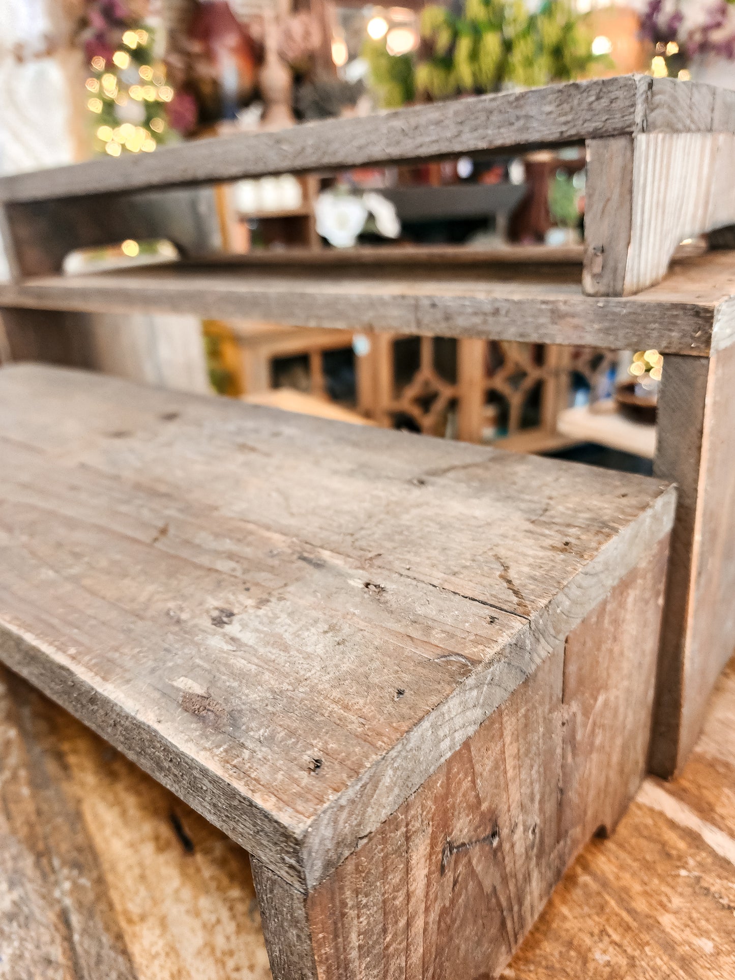 Reclaimed Long Wood Risers