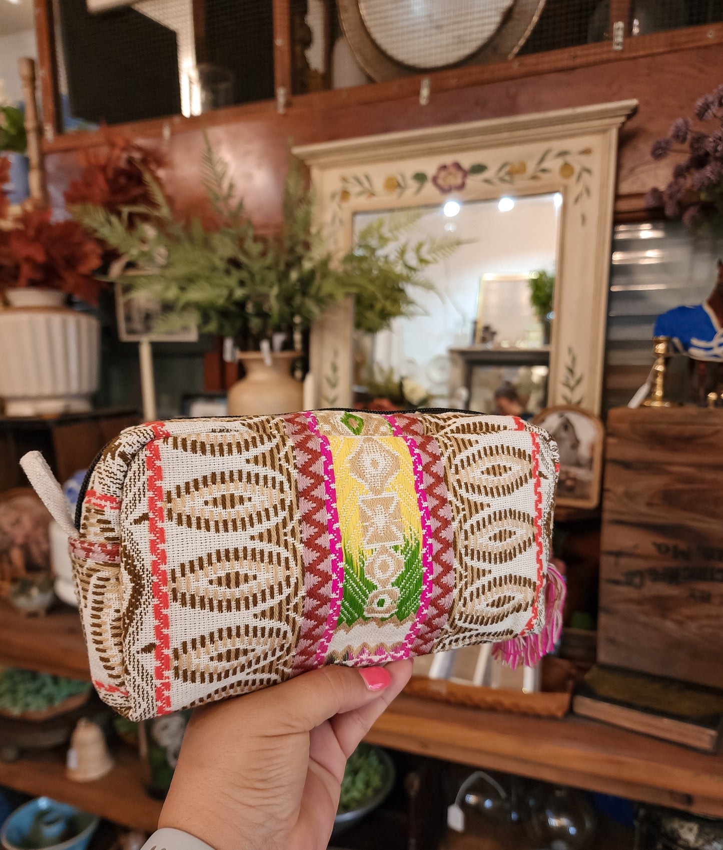 Multi-Thread Mini Bag with Tassel