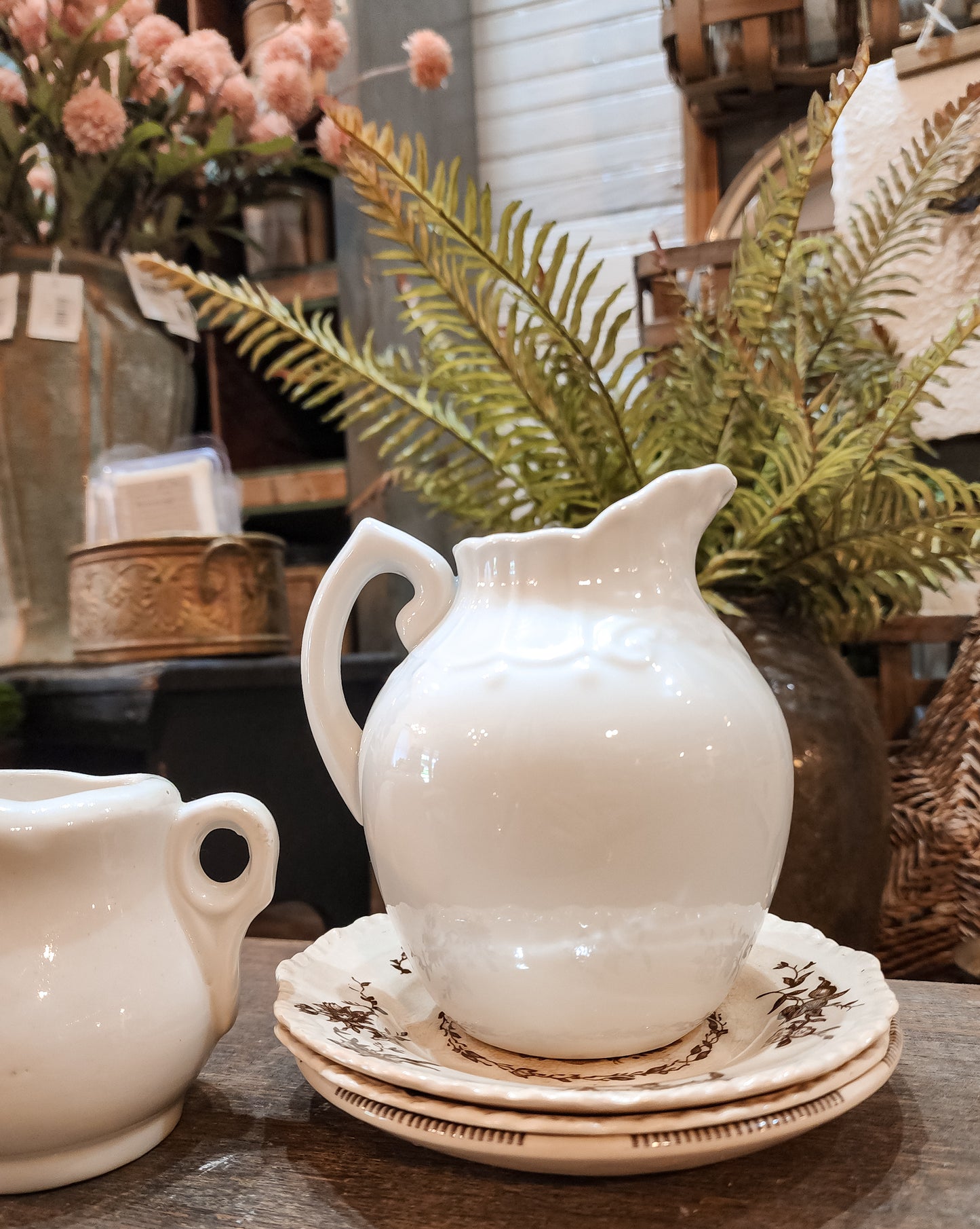 White Pitcher (Top Detail)