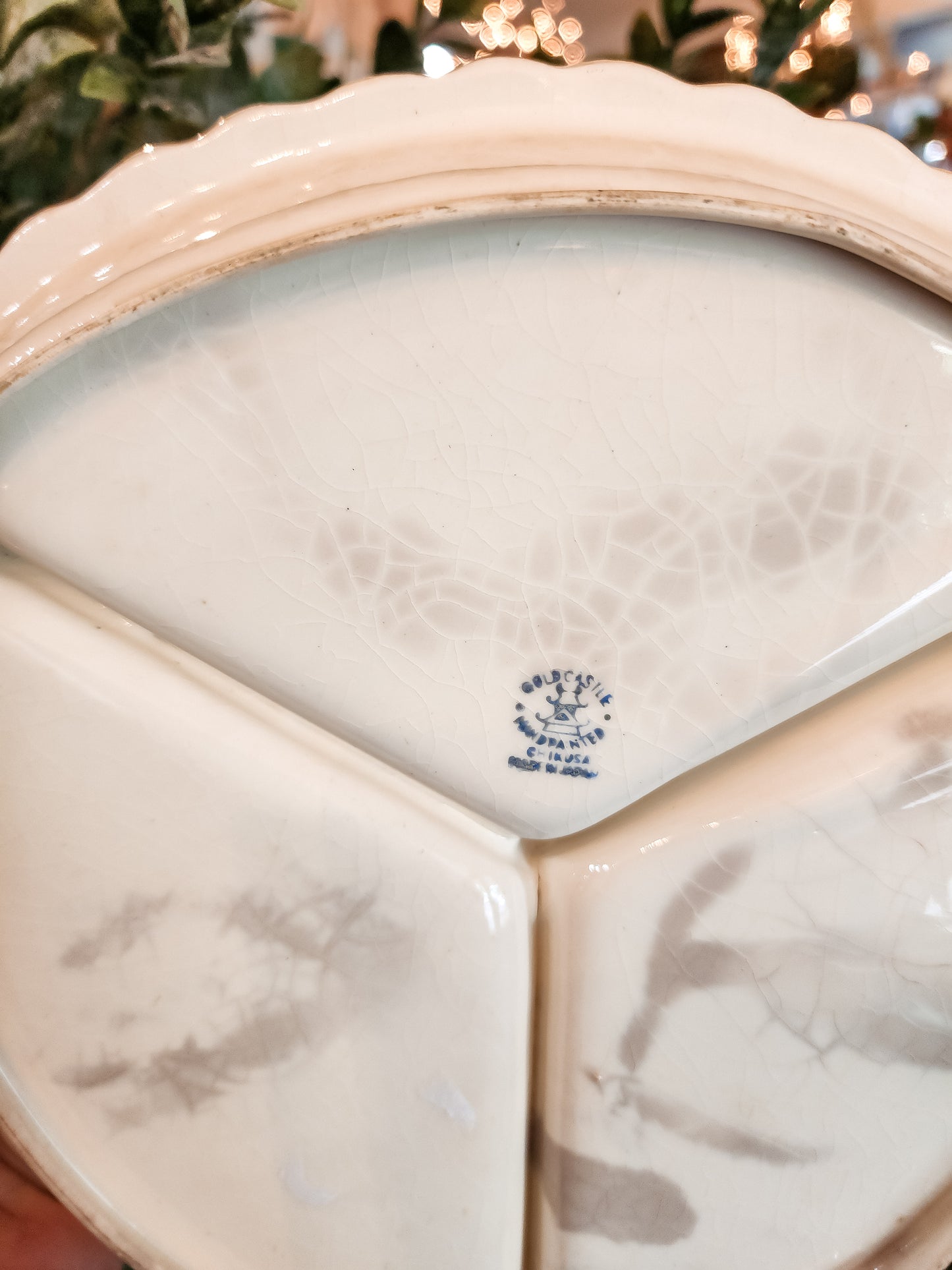 Floral Divided Serving Dish