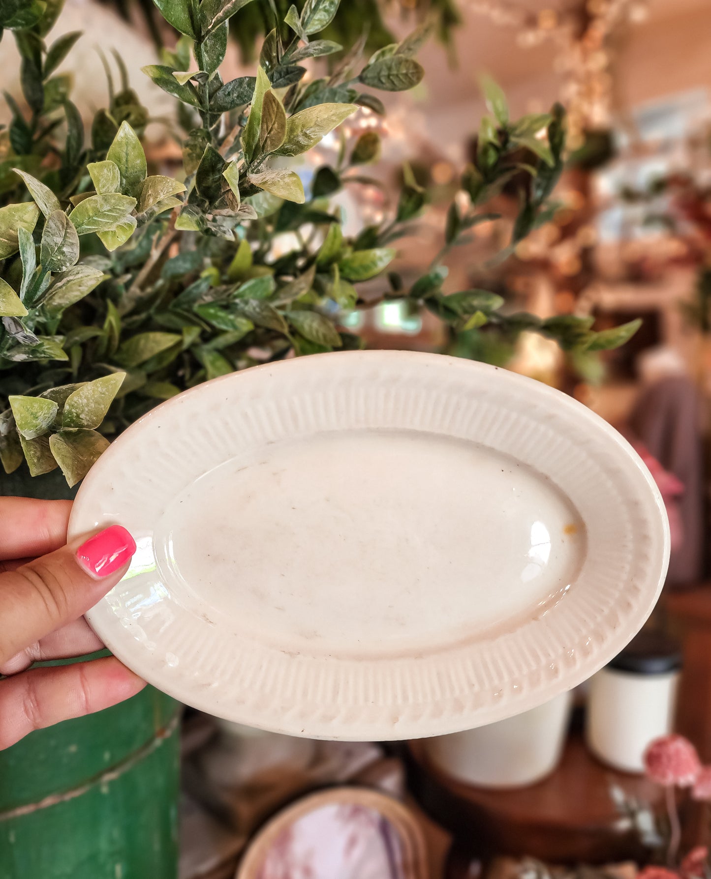 Set of 2 Oval Restaurant Ware Saucers