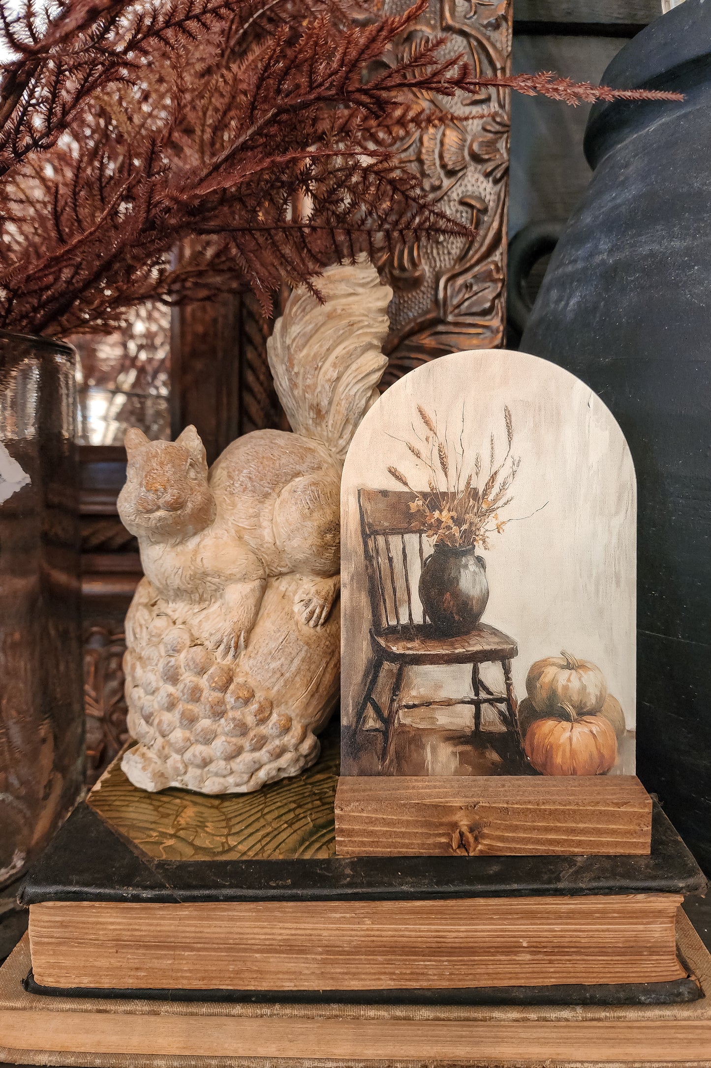 Pumpkins & Chair Arch Sign