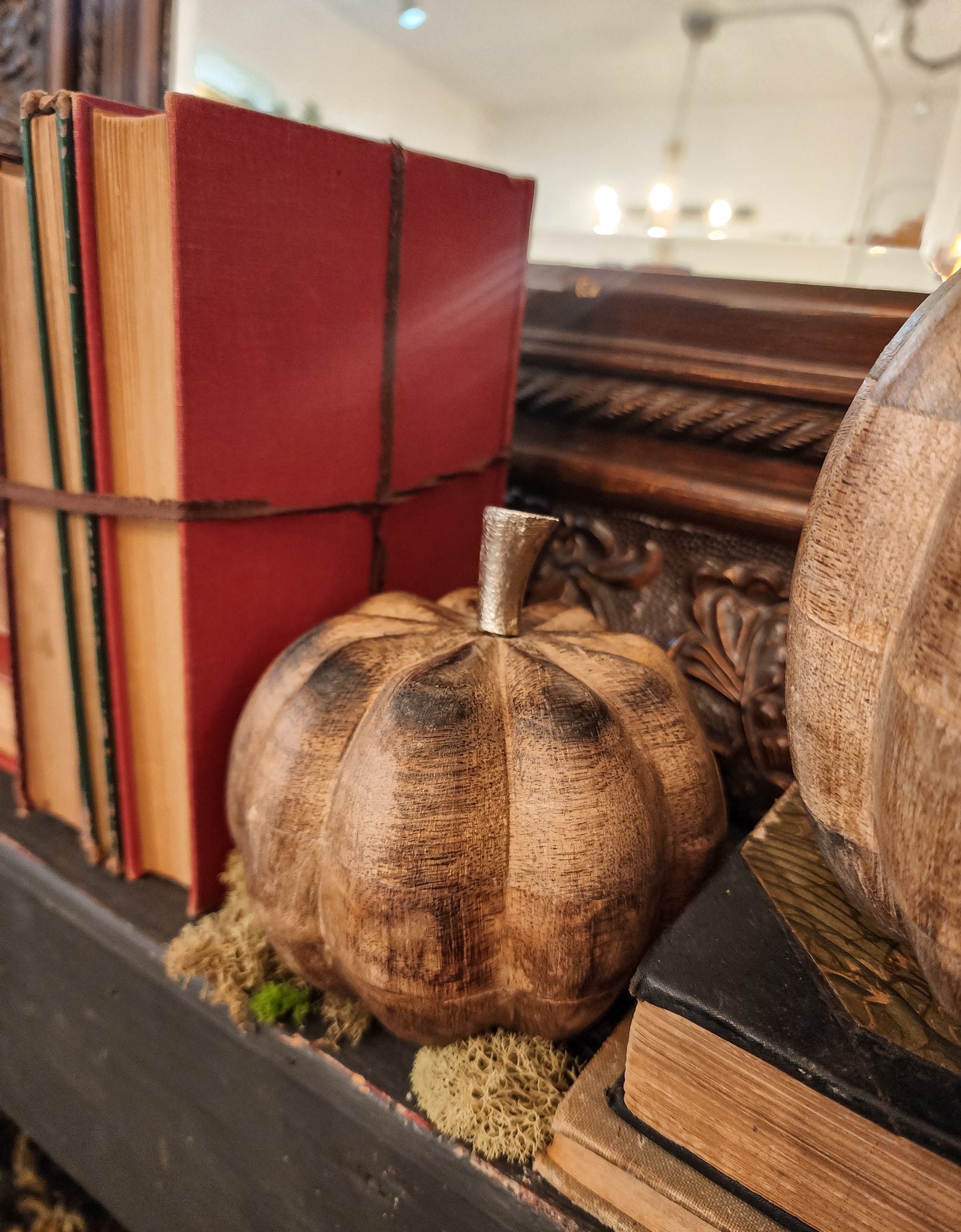 Maddox Mango Wood Pumpkin | Two Sizes
