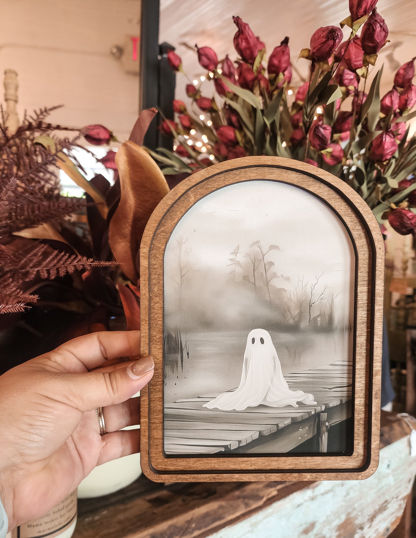 Little Ghost on Dock Atch Print