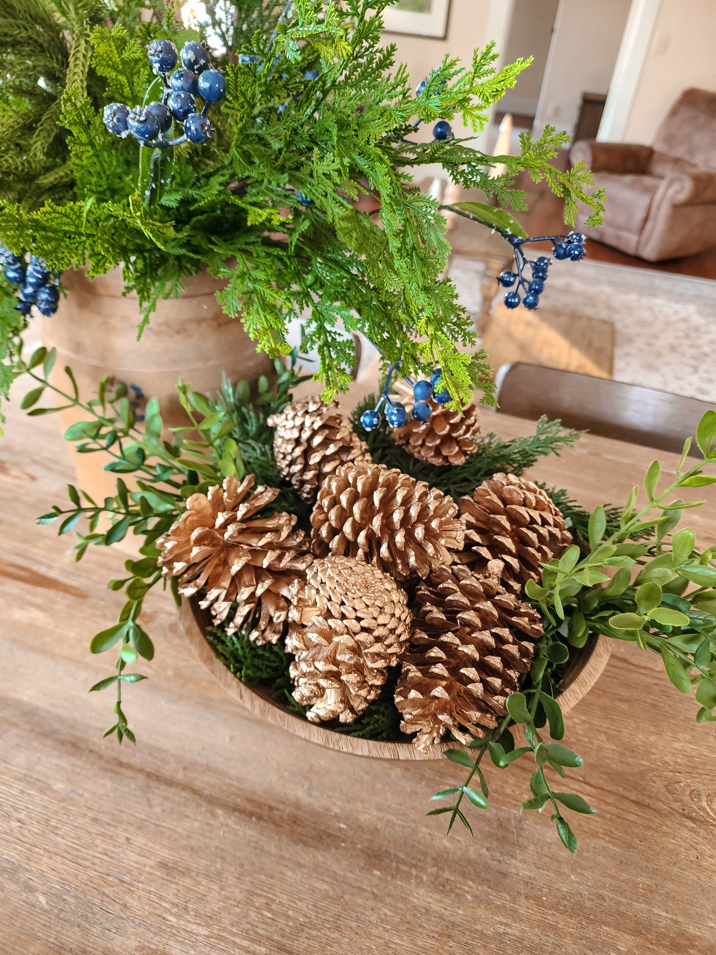 Bag of Gold Pinecones (8 in a bag)