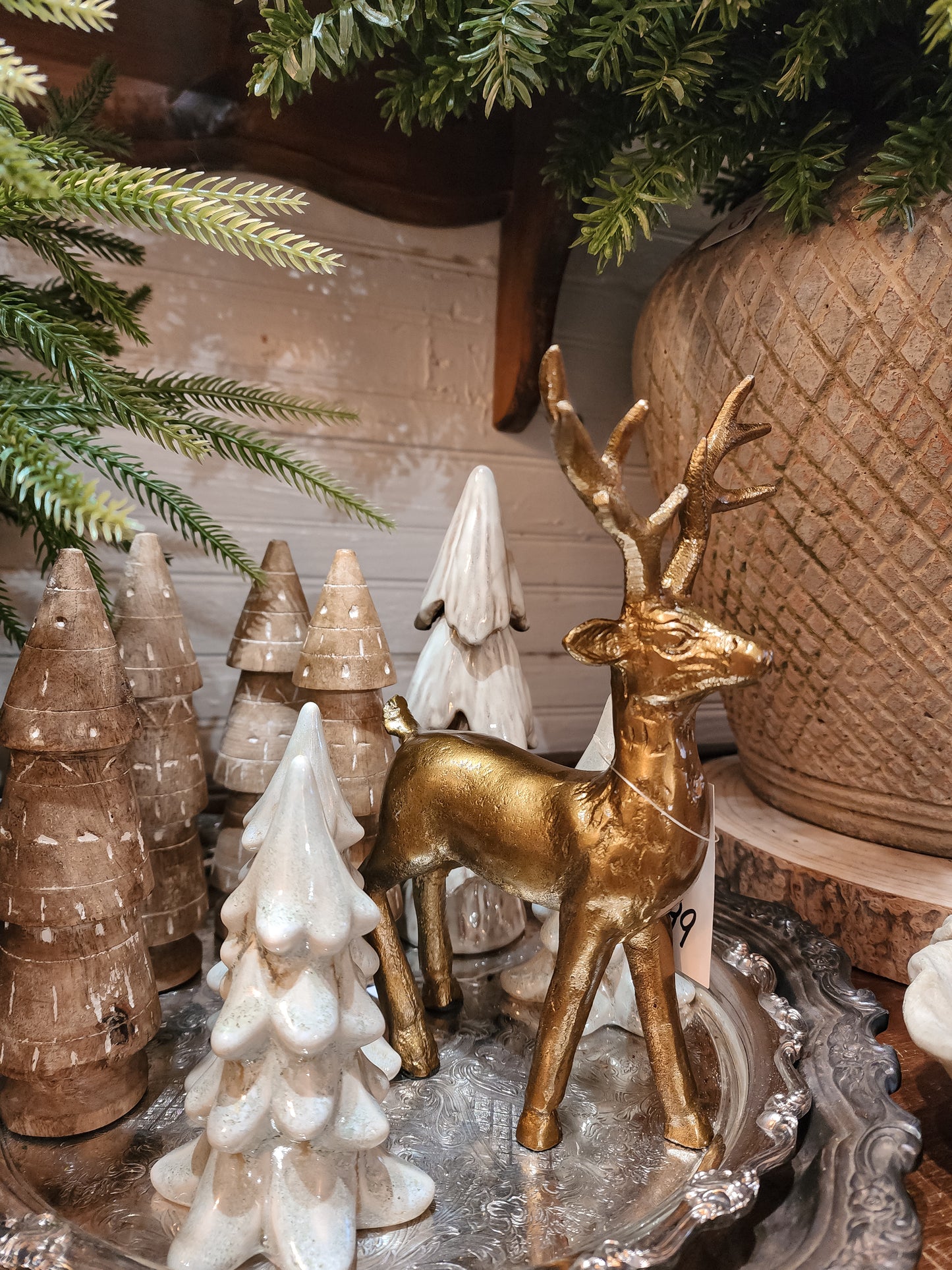 Antique Gold Standing Deer