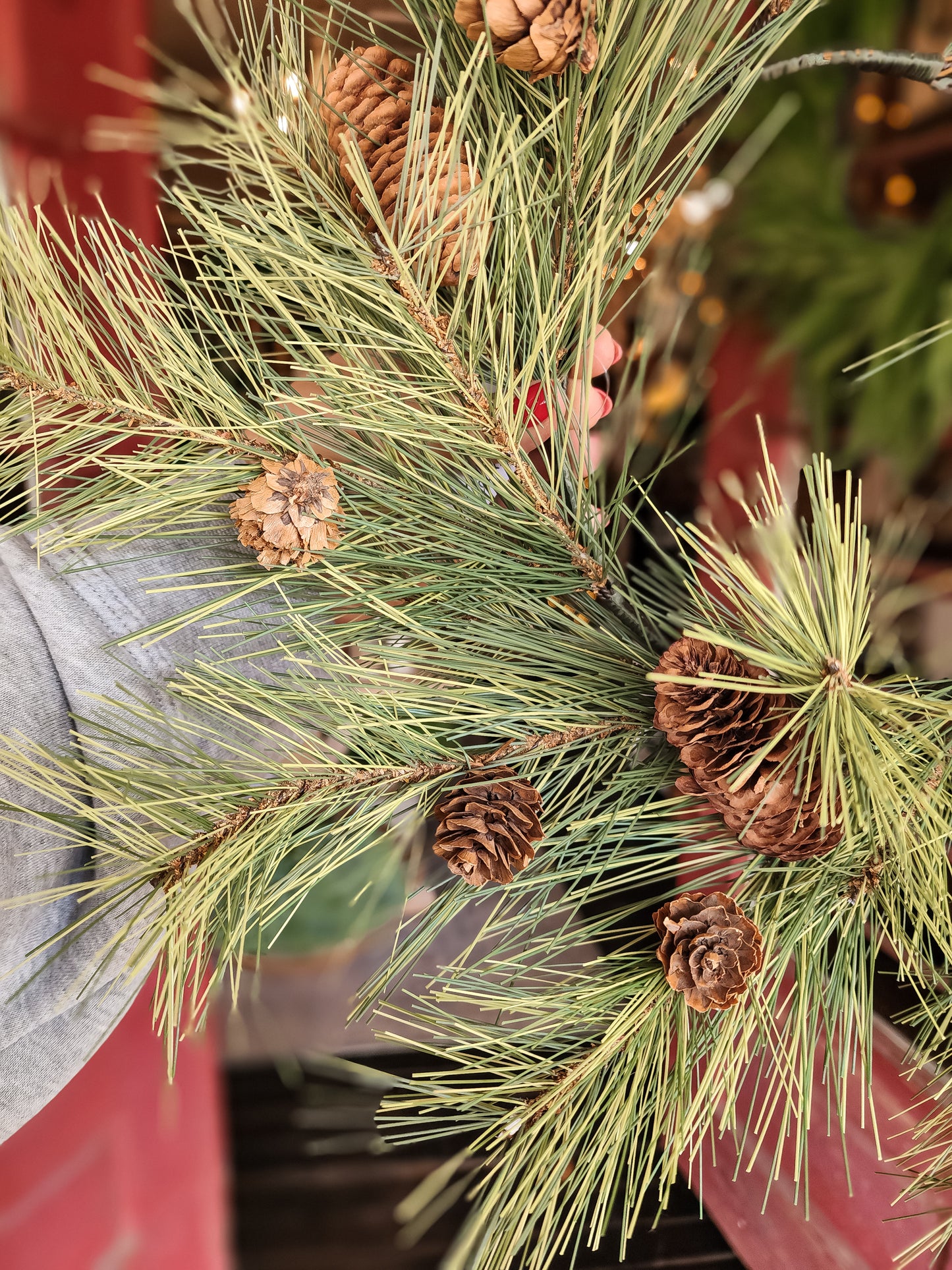 Northwoods Pine and Pinecone Candle Ring/Wreath