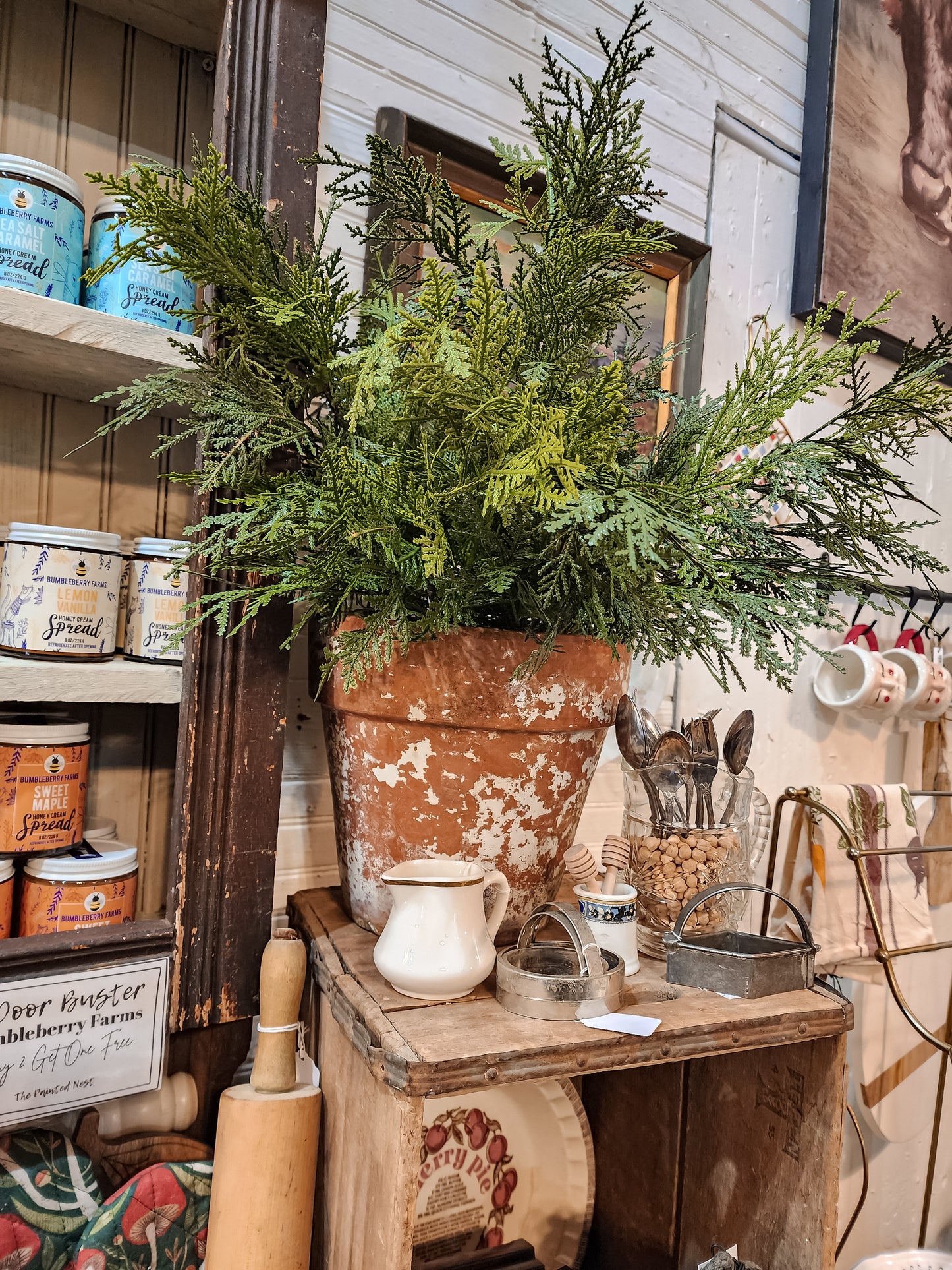 Real Touch Potted Cedar Bush