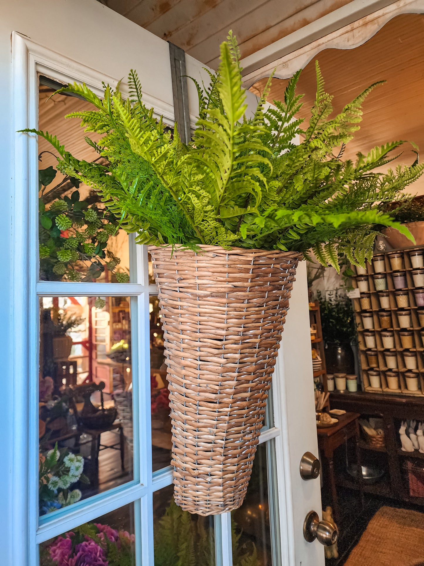 Weathered Willow Hanging Basket