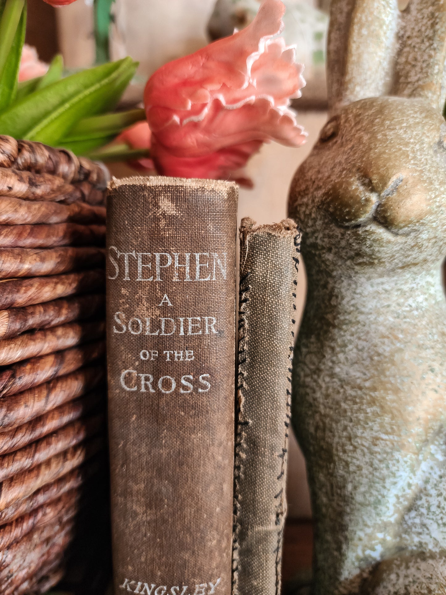 Bundle of two worn books
