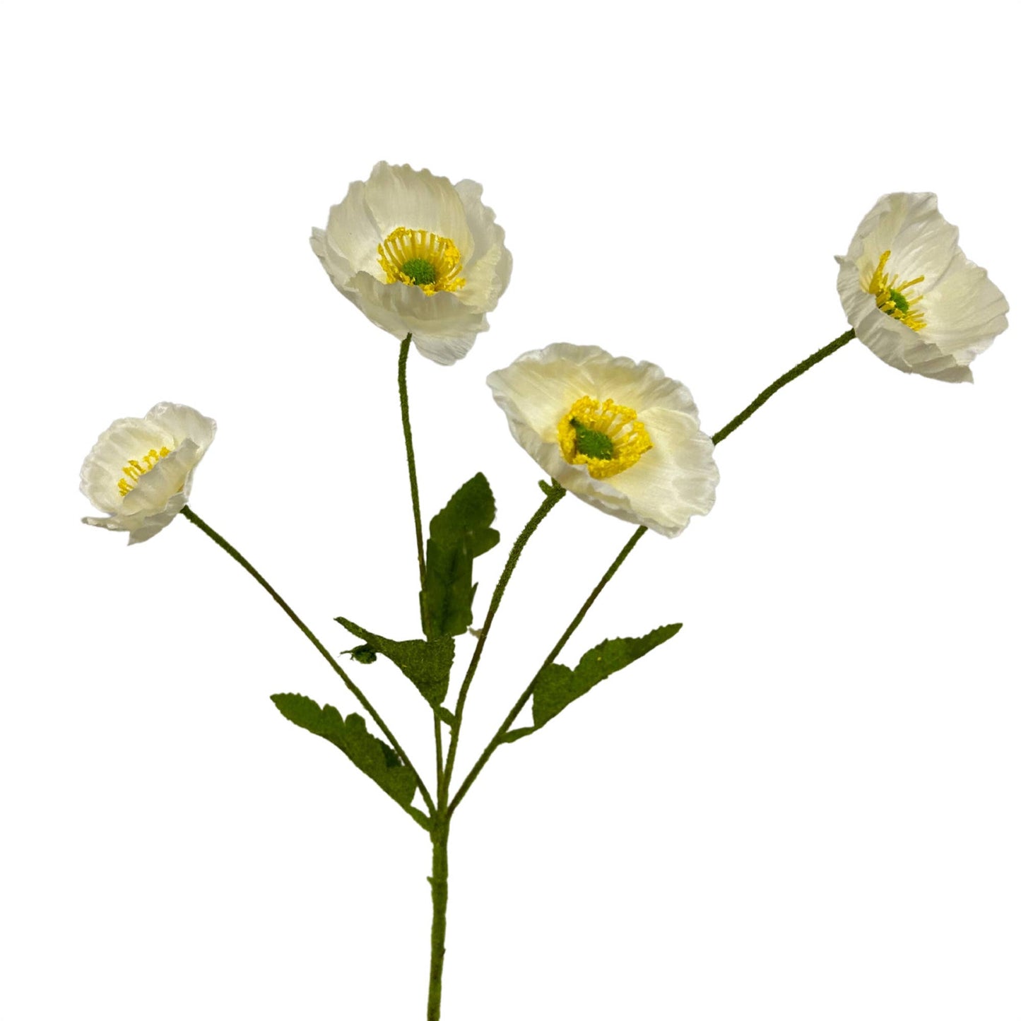 Flowering Fields Mini Poppy Spray - Champagne - 23.5”