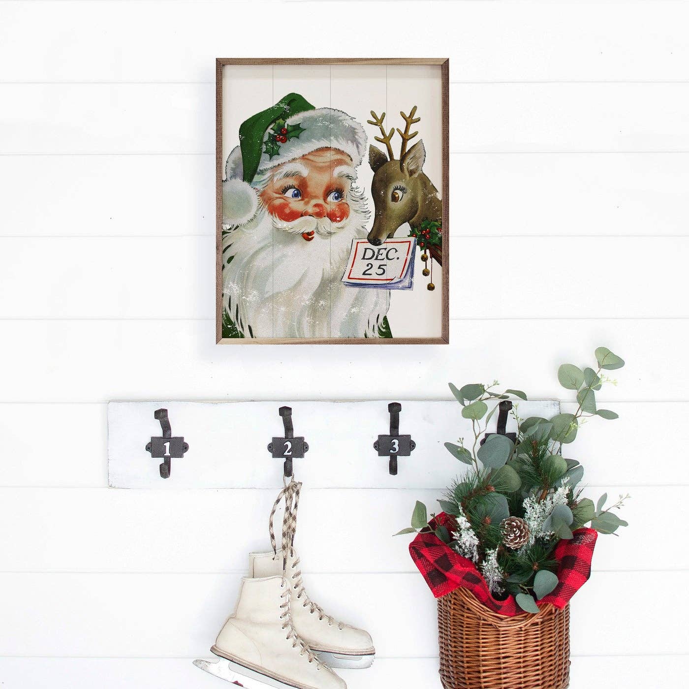 Santa With Reindeer December 25th