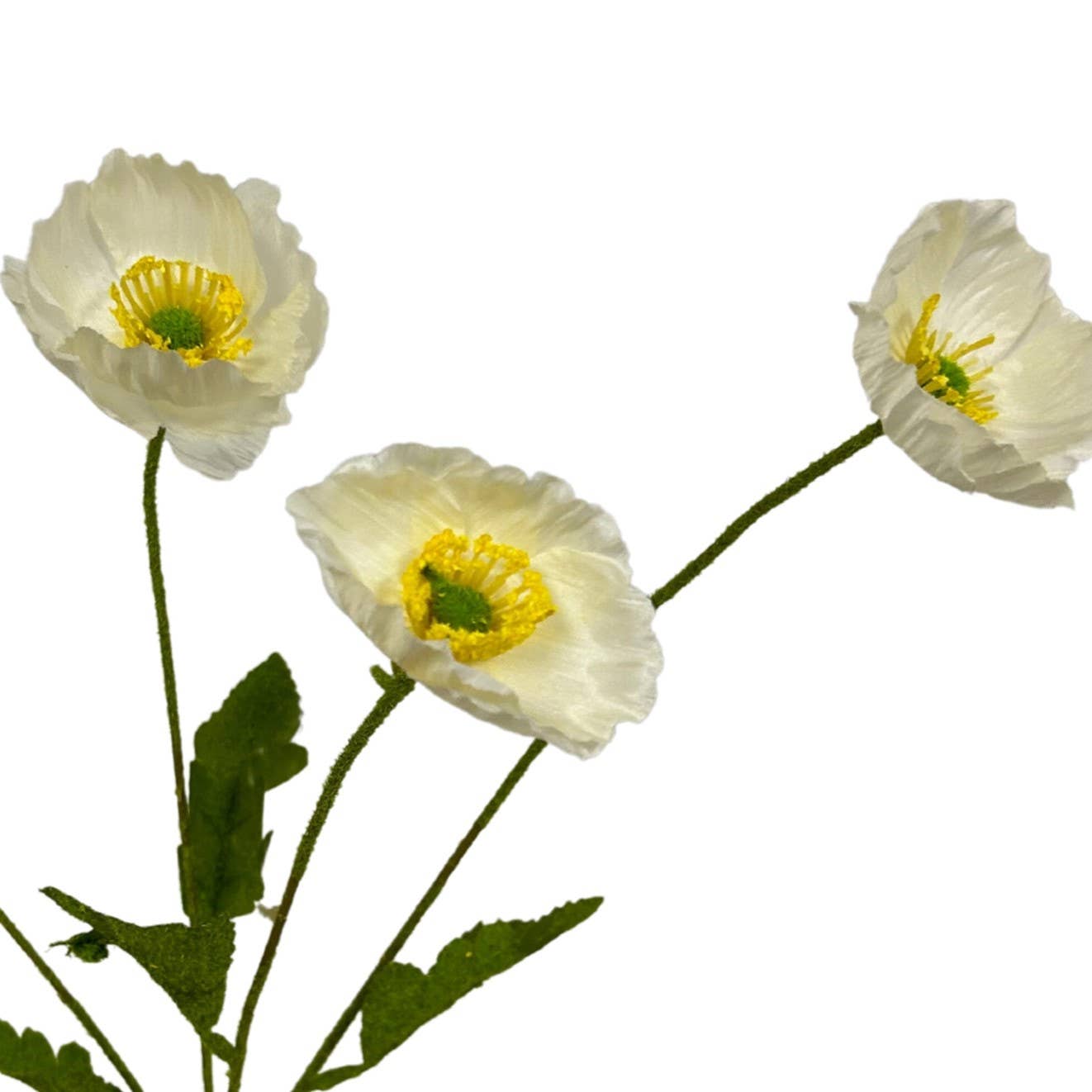 Flowering Fields Mini Poppy Spray - Champagne - 23.5”