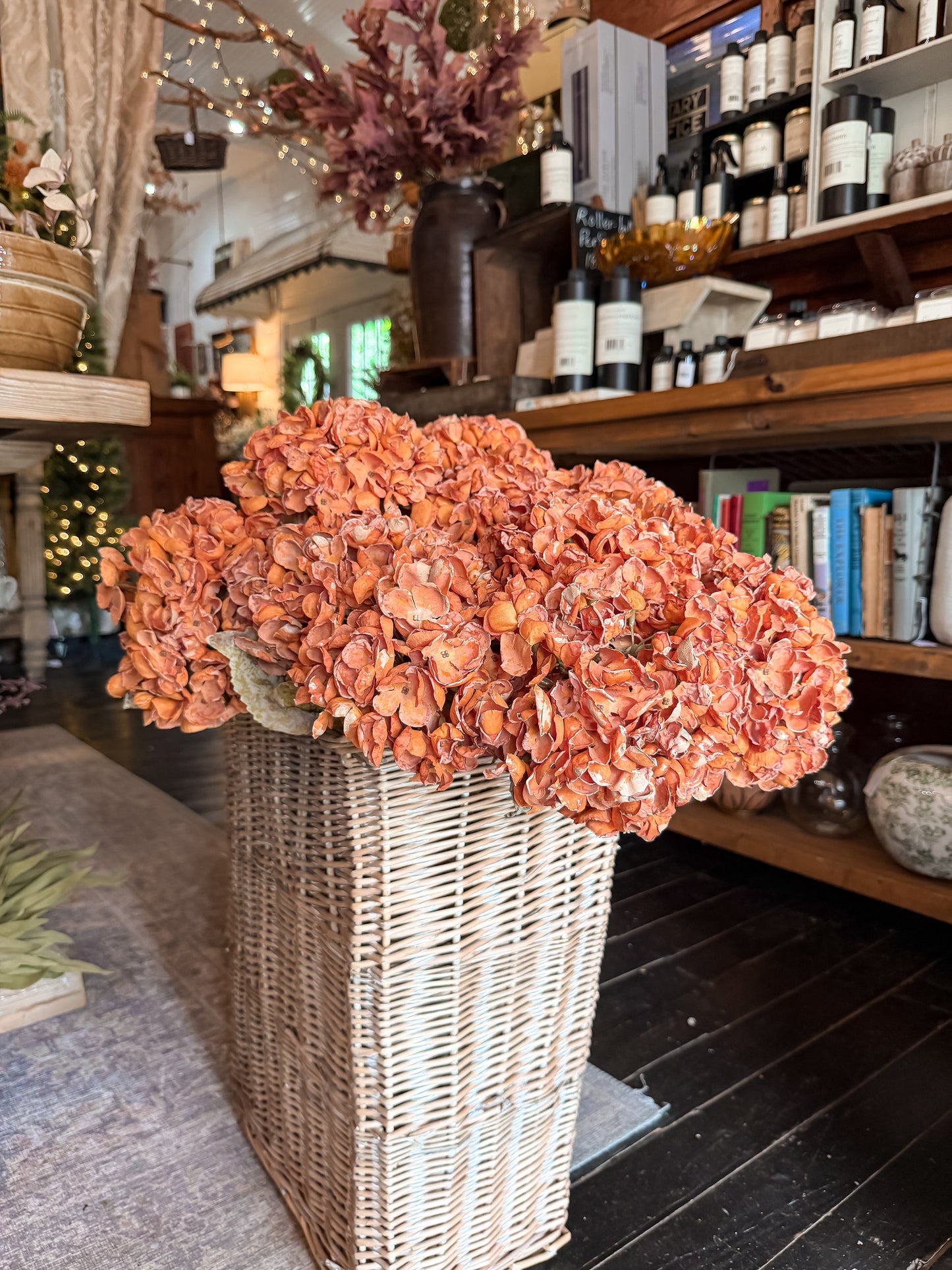 25" Faded Persimmon Hydrangea Stem
