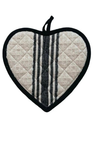 Cotton Quilted Heart Shaped Pot Holder