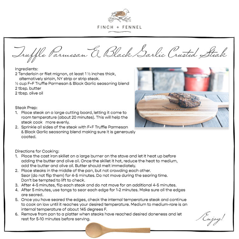 Truffle Parmesan + Black Garlic Seasoning