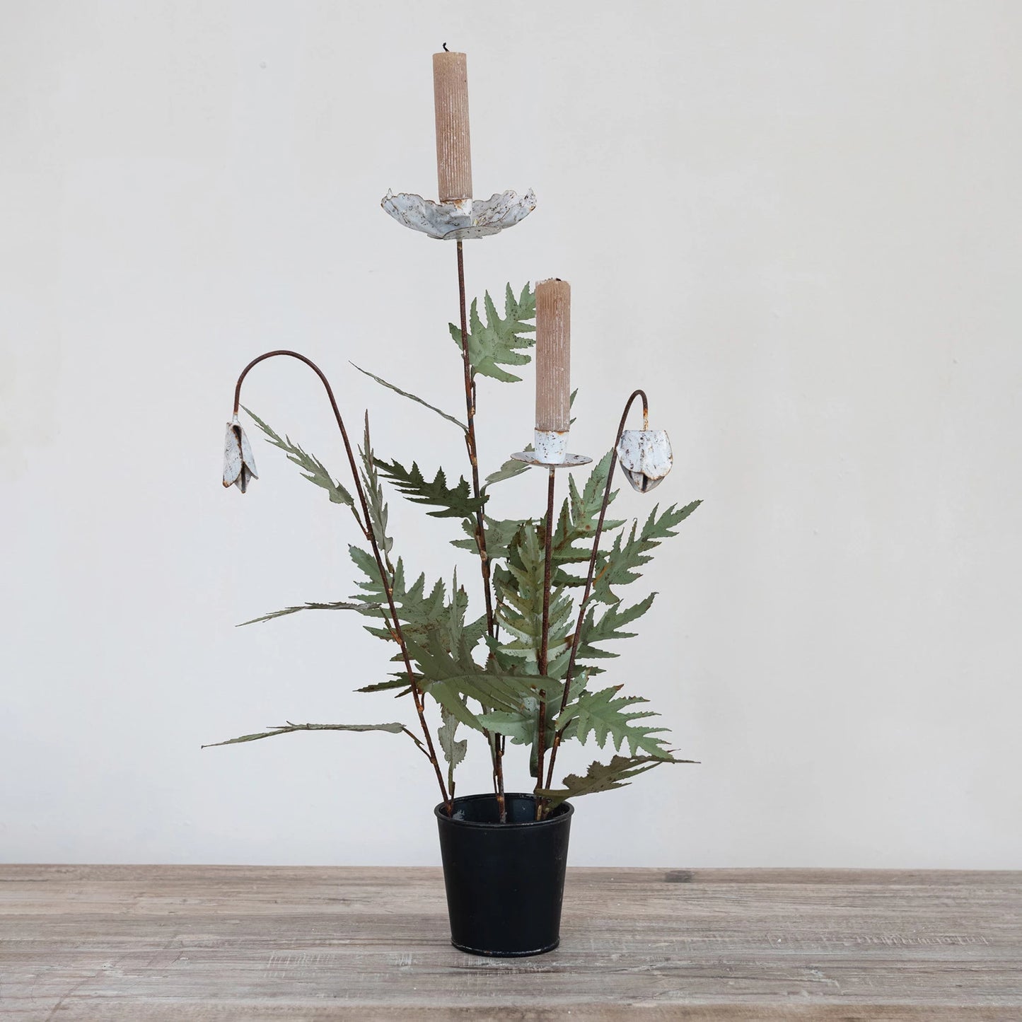 Hand-Painted Vintage Reproduction Taper Holders