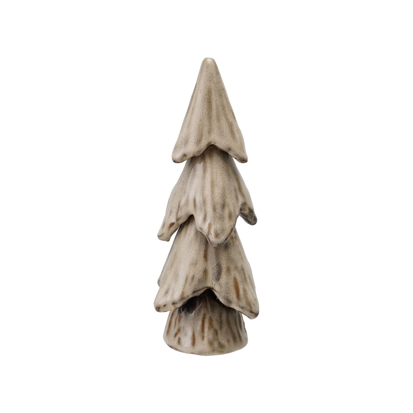 Stoneware Tree, Reactive Glaze, Cream Color (Each One Will Vary)
