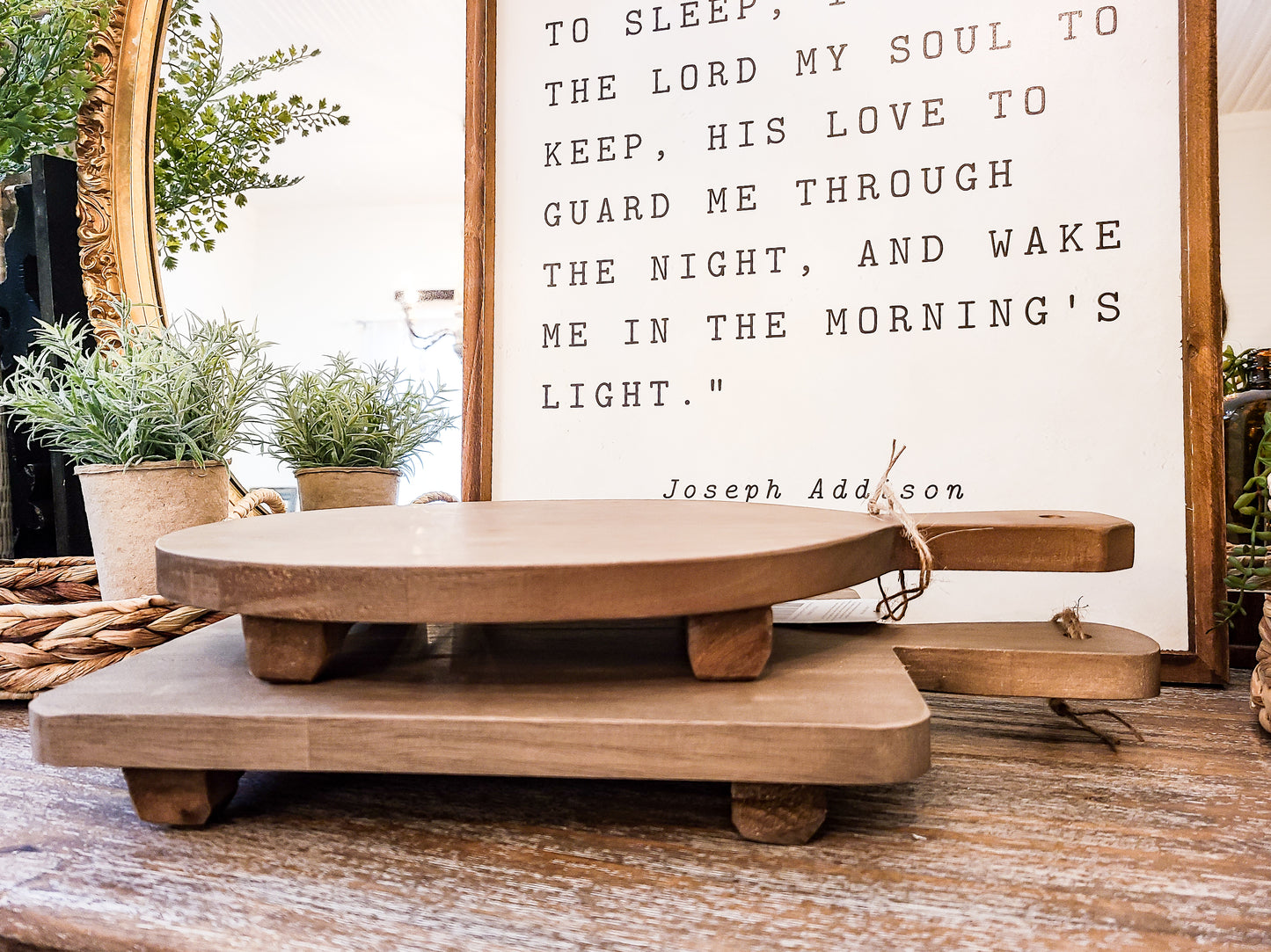 Gathered Footed Boards