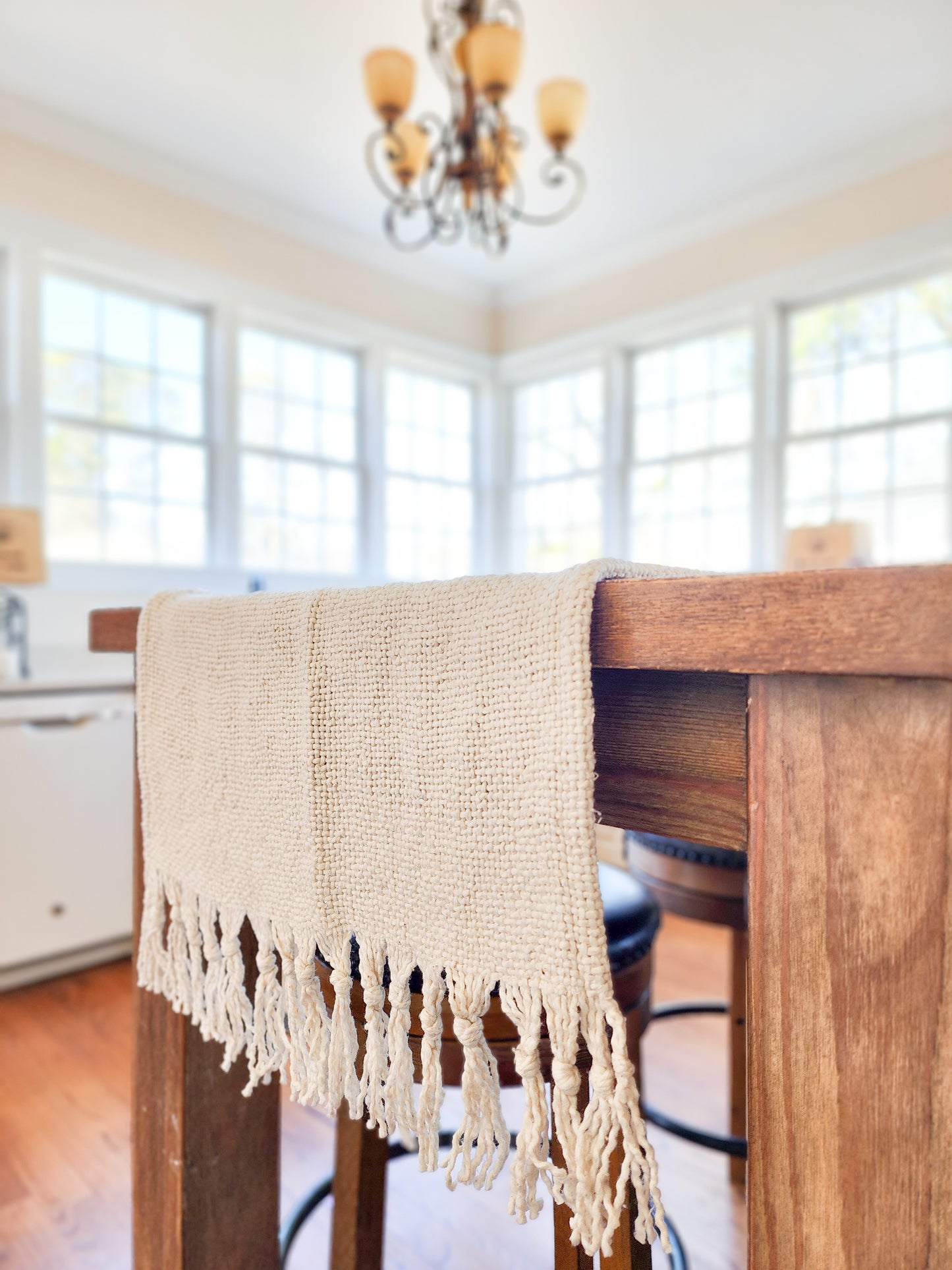 Fringe Knit Table Runner