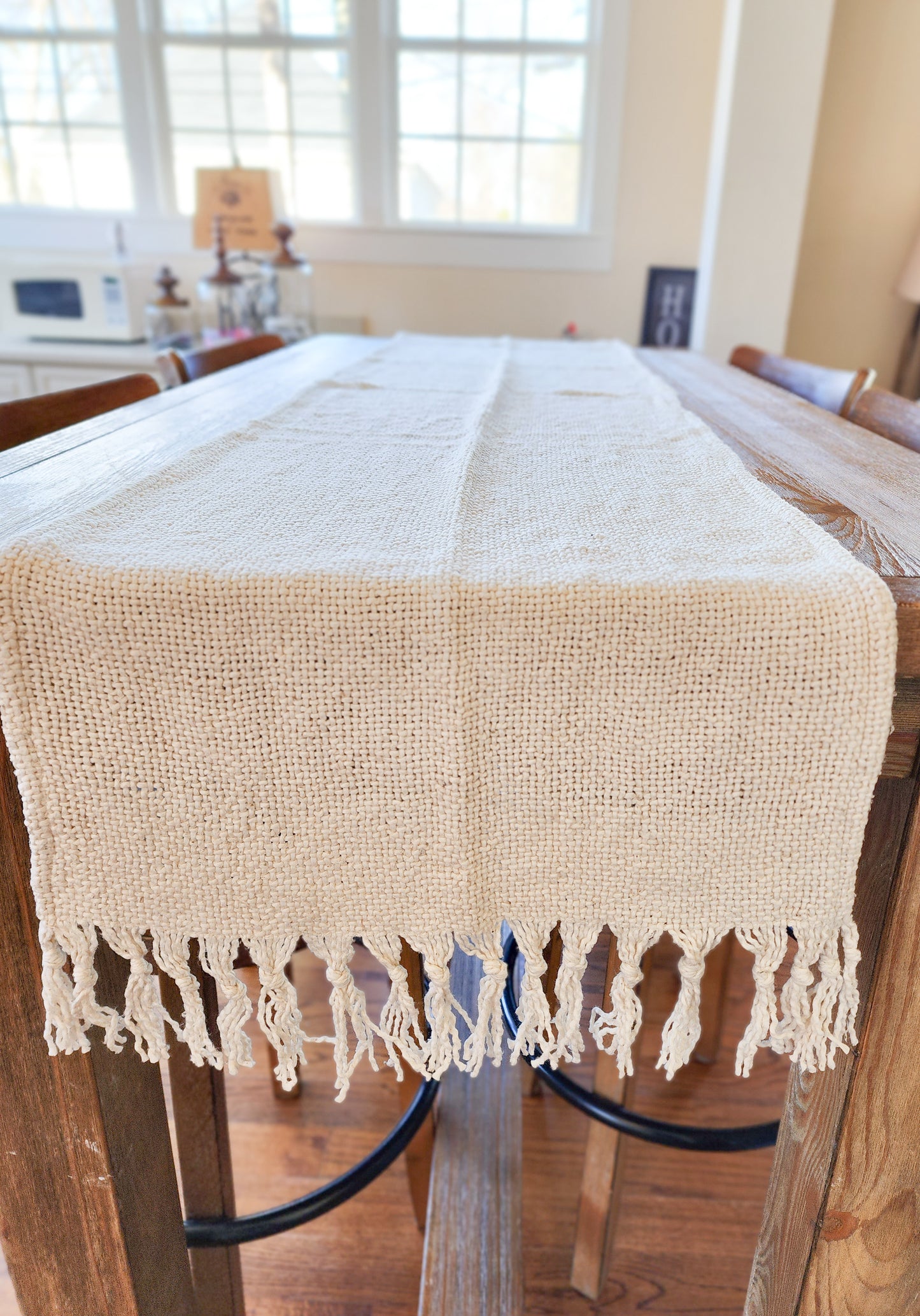 Fringe Knit Table Runner