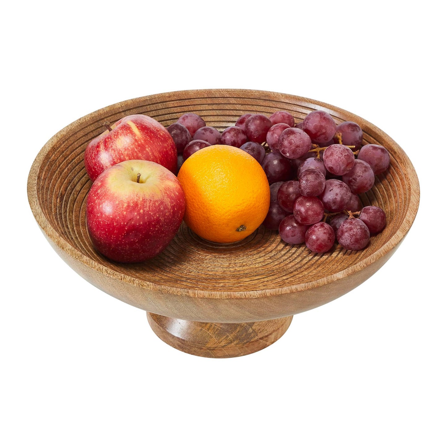 Natural Wooden Pedestal Bowl