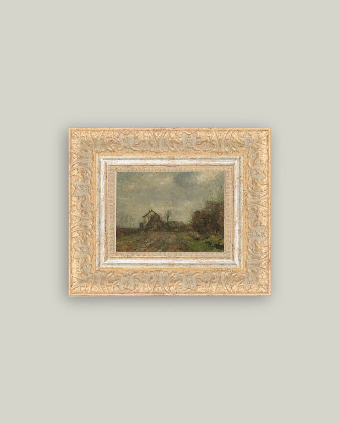 Wedeler Au Framed Antique Art: 9x7
