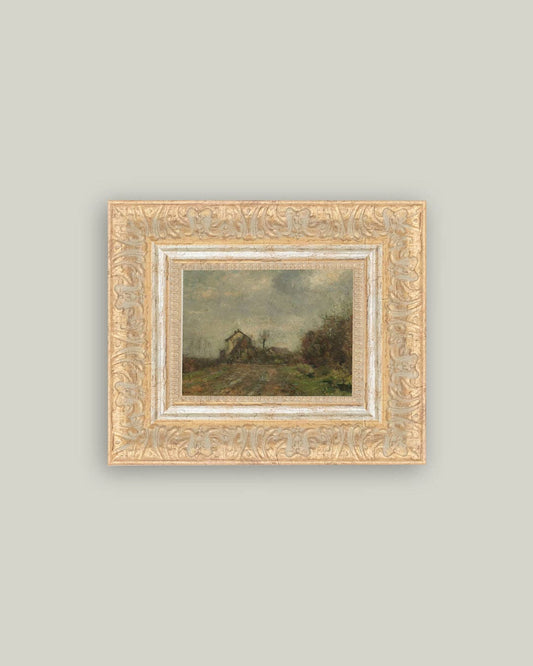 Wedeler Au Framed Antique Art: 9x7