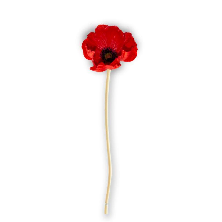 Real Touch Mini Poppy Stem