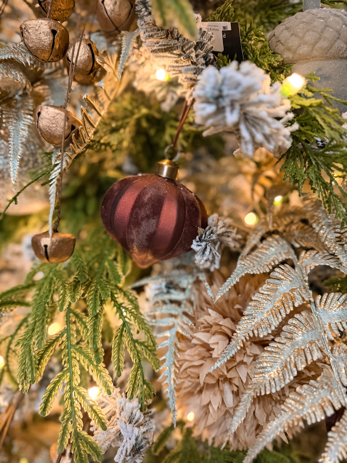 Velvet & Glass Teardrop Ornament