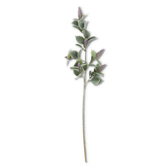 Purple Grape Hyacinth w/Flocked Stem & Leaves